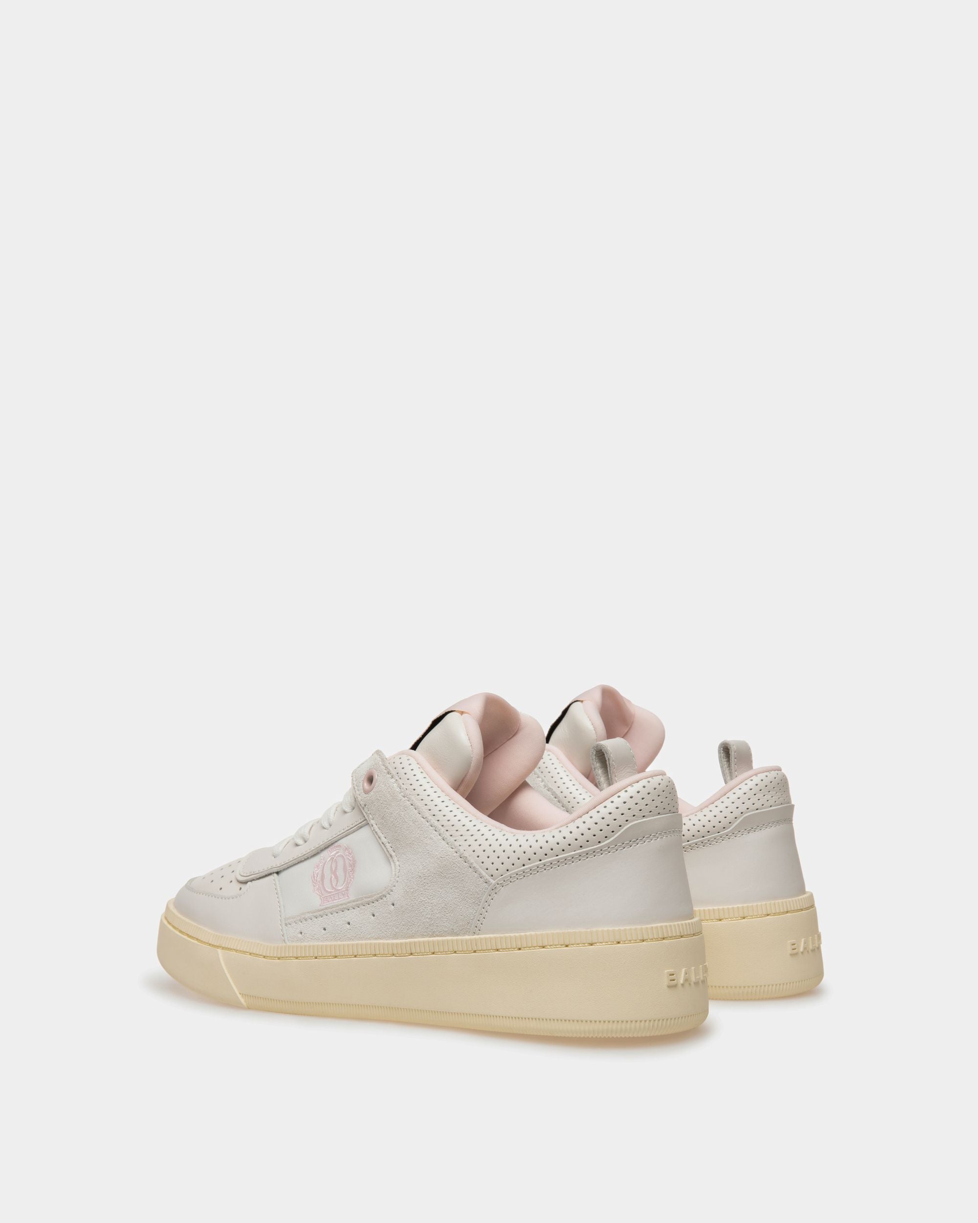 Bally Global - Raise Sneakers In White And Pink Leather - White