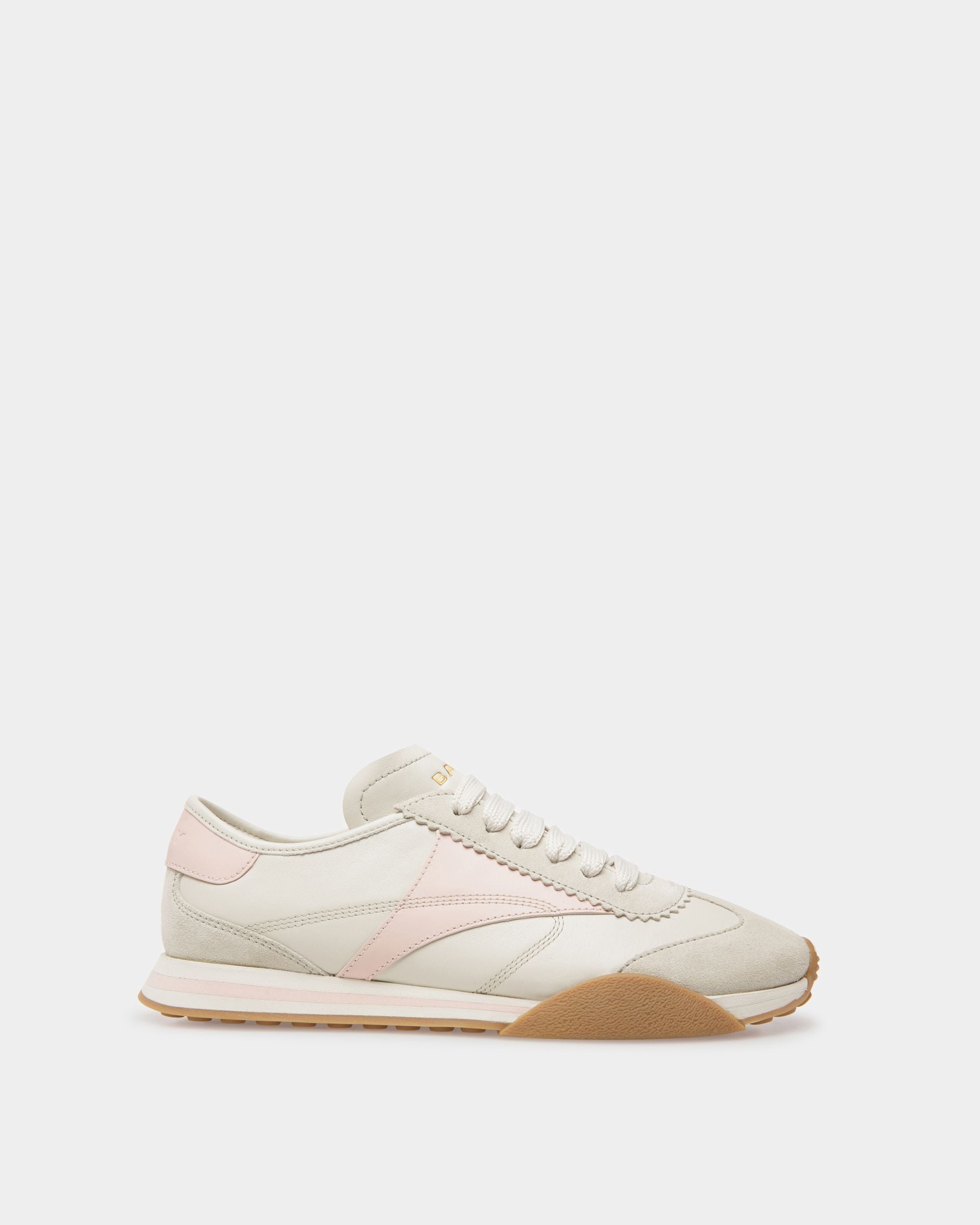 Bally Global - Sussex Sneakers In Dusty White And Rose Leather - White