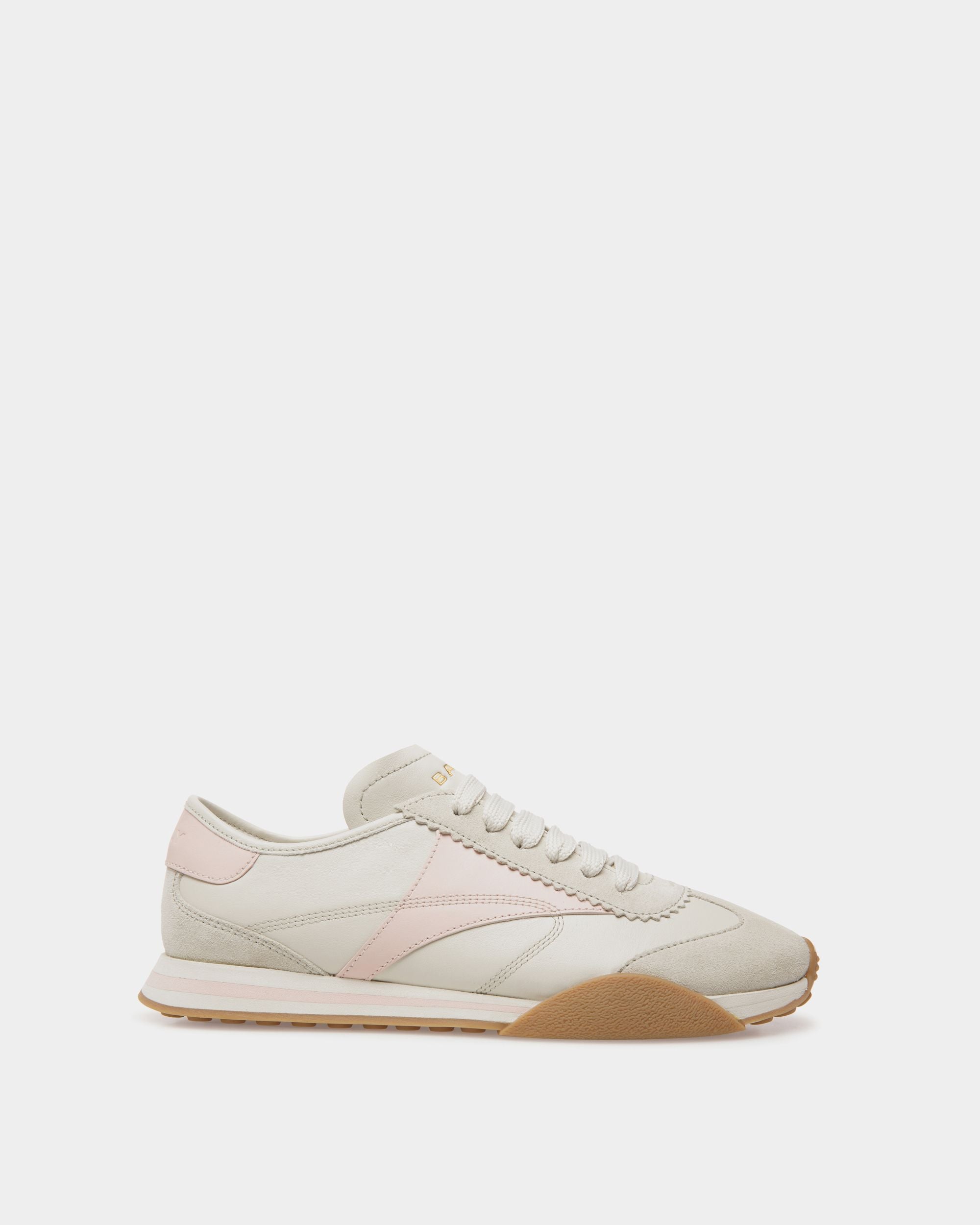 Bally Global - Sussex Sneaker In Dusty White And Dusty Petal Leather - White