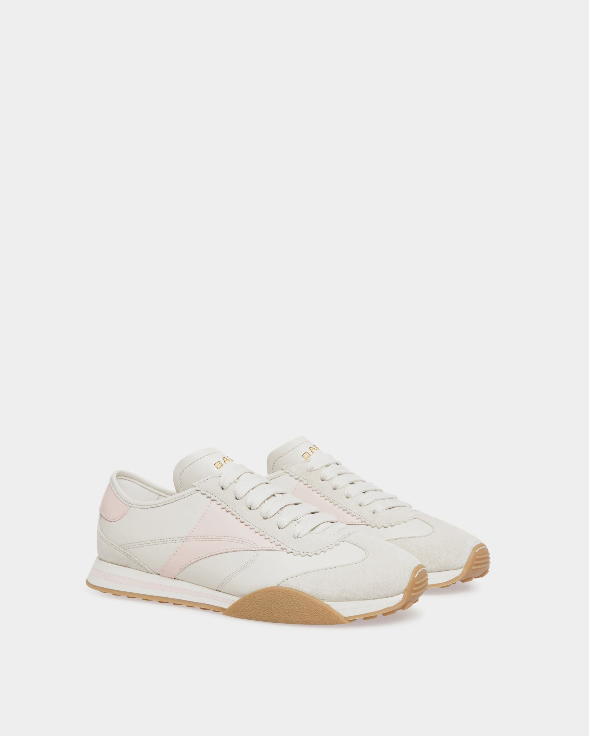 Bally Global - Sussex Sneaker In Dusty White And Dusty Petal Leather - White