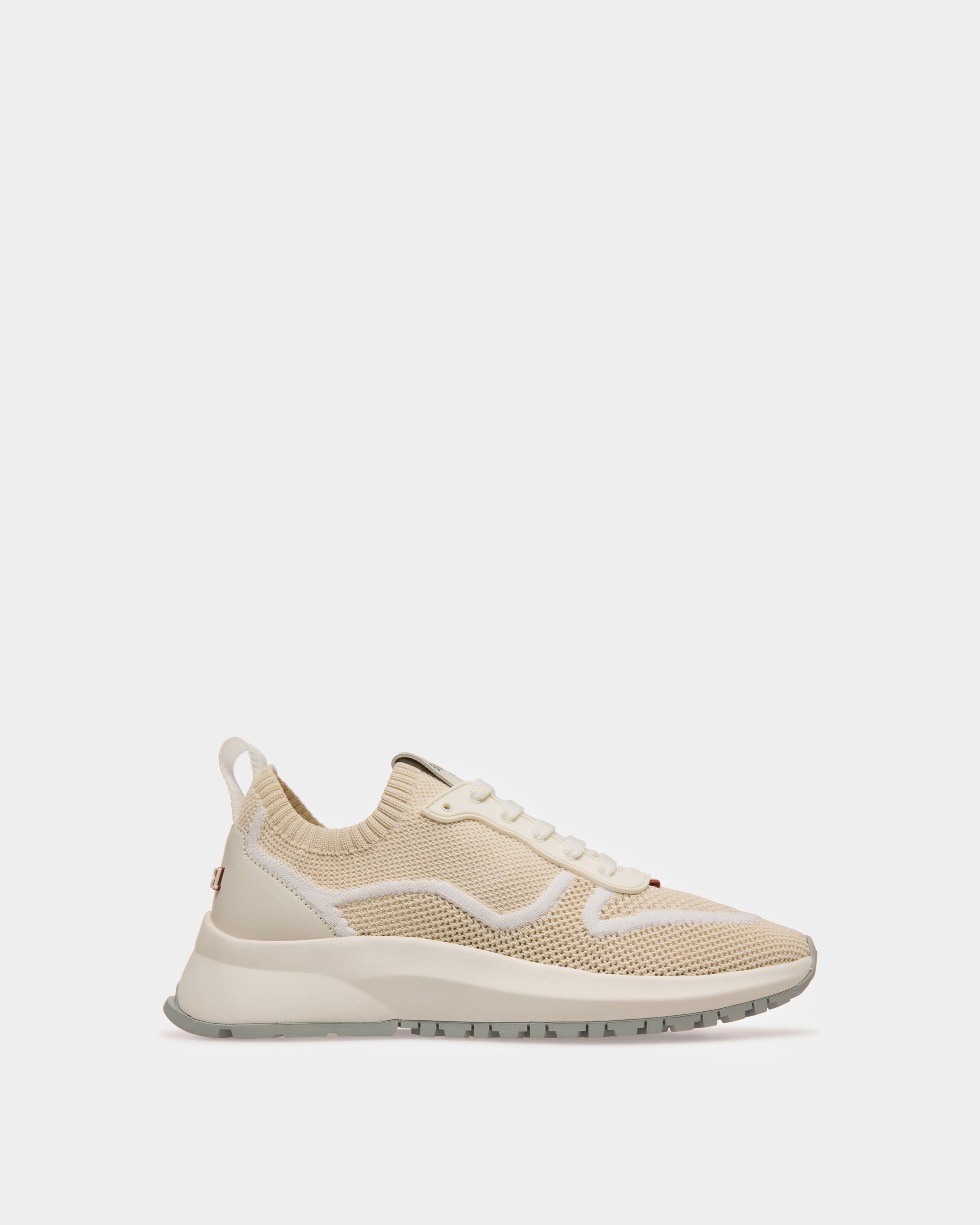 Bally Global - Davyn Mesh And Leather Sneakers In Dusty White - White