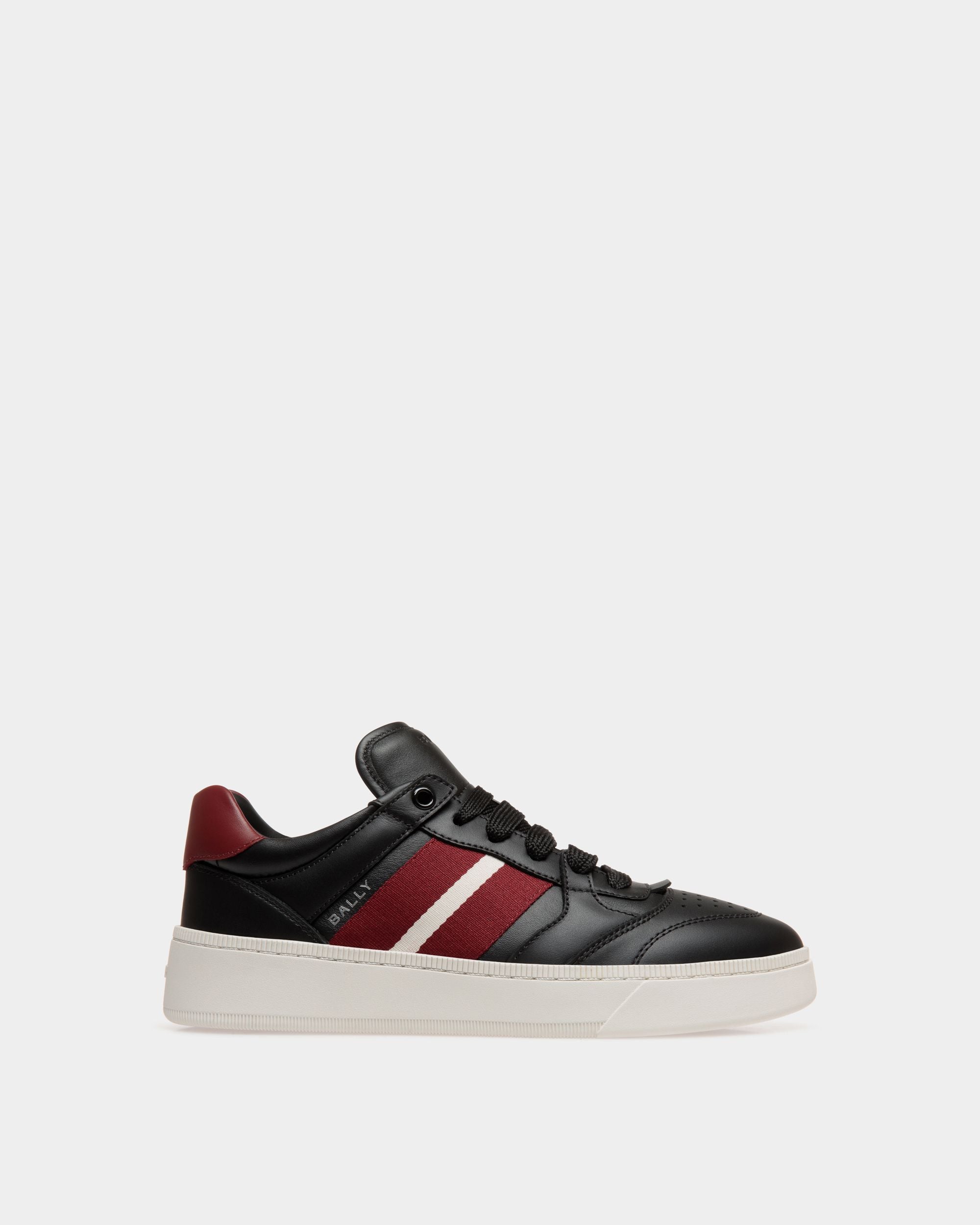 Bally Global - Sneaker Raise En Cuir Noir - Noir