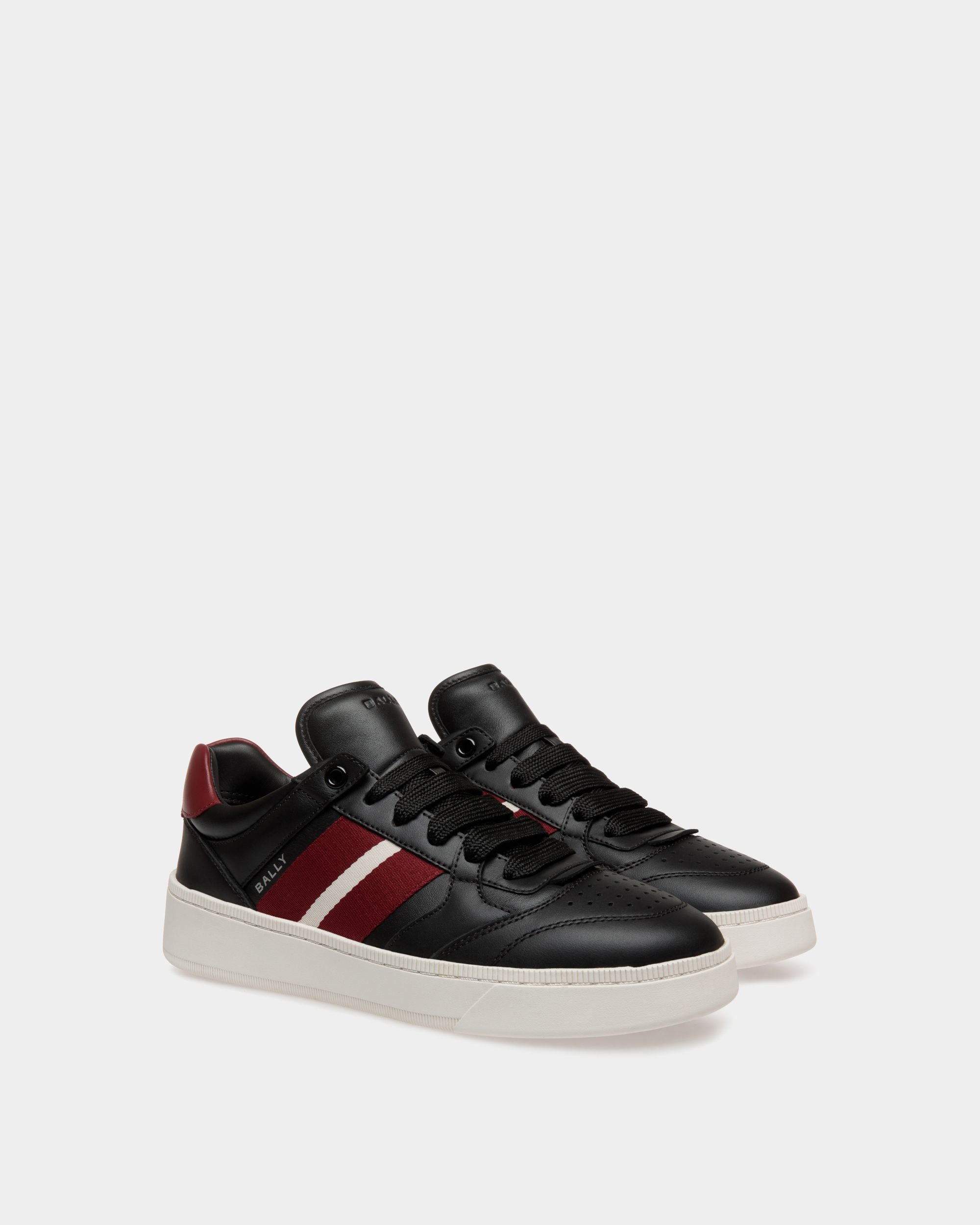 Bally Global - Sneaker Raise En Cuir Noir - Noir