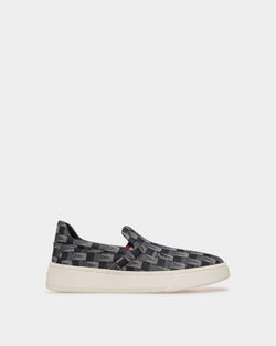 Sneaker Slip-On Raise En Denim Bleu