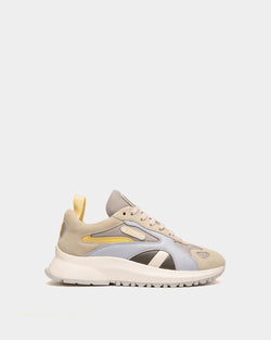 Sneaker Outline En Cuir Et Mesh Blancs
