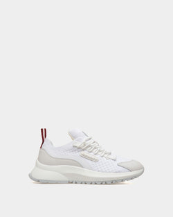 Zapatilla Outline De Punto Blanco