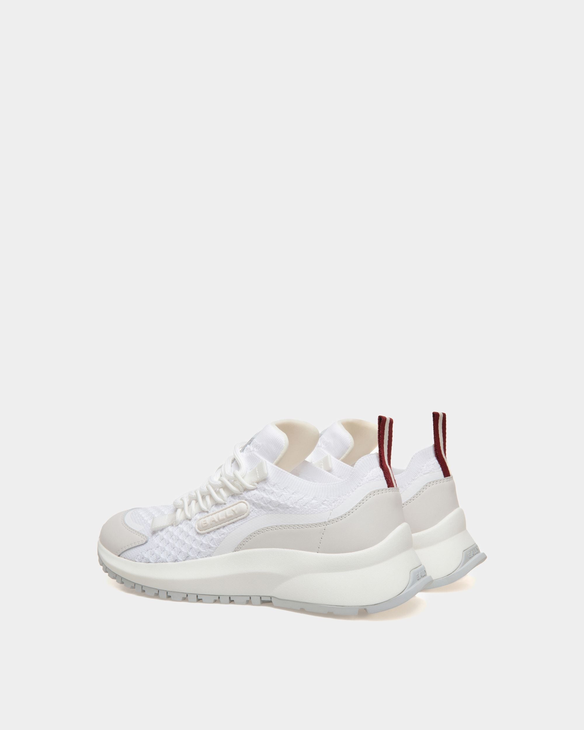 Bally Global - Zapatilla Outline De Punto Blanco - Blanco