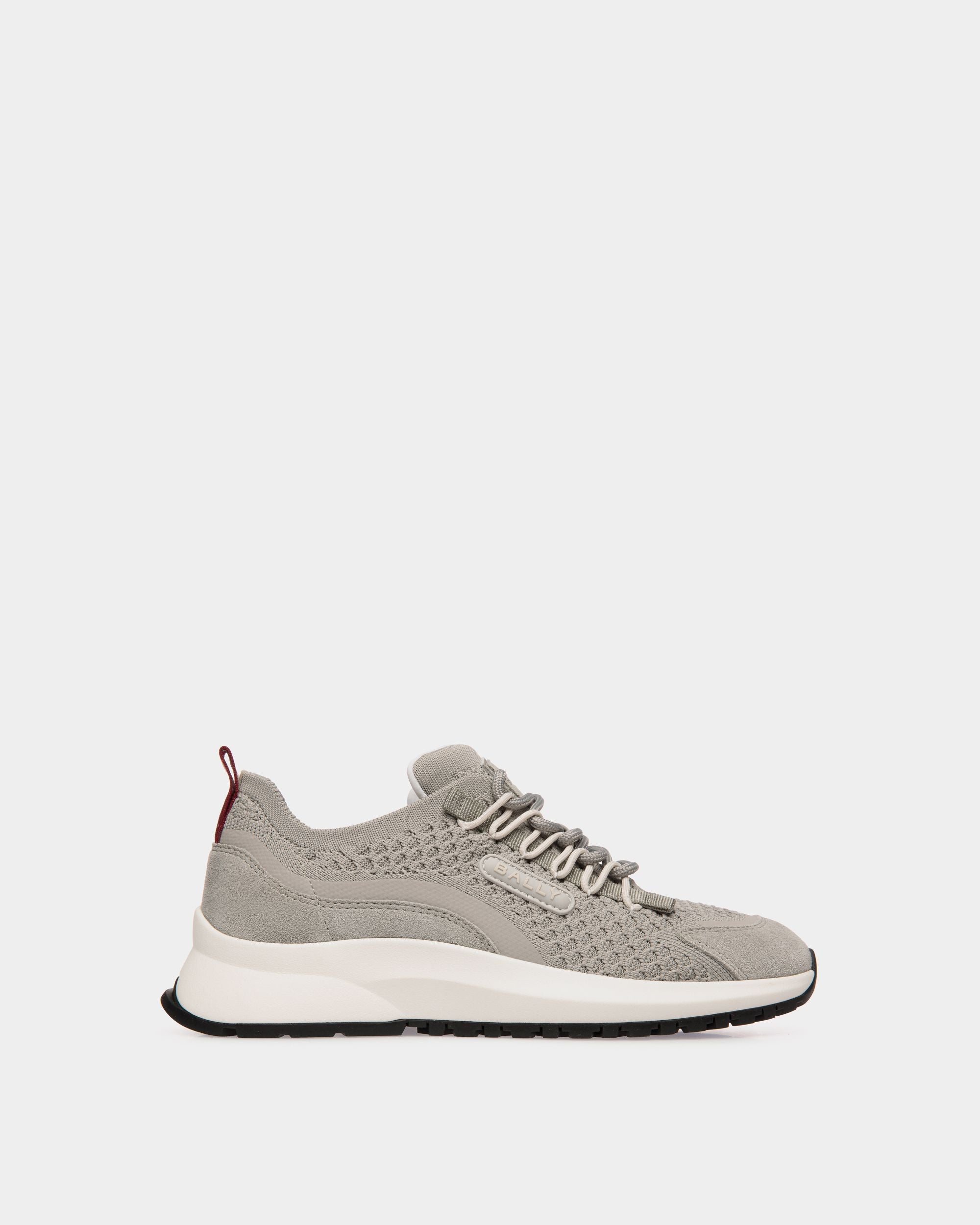 Bally Global - Outline Sneaker In Grey Knit Fabric - Grey