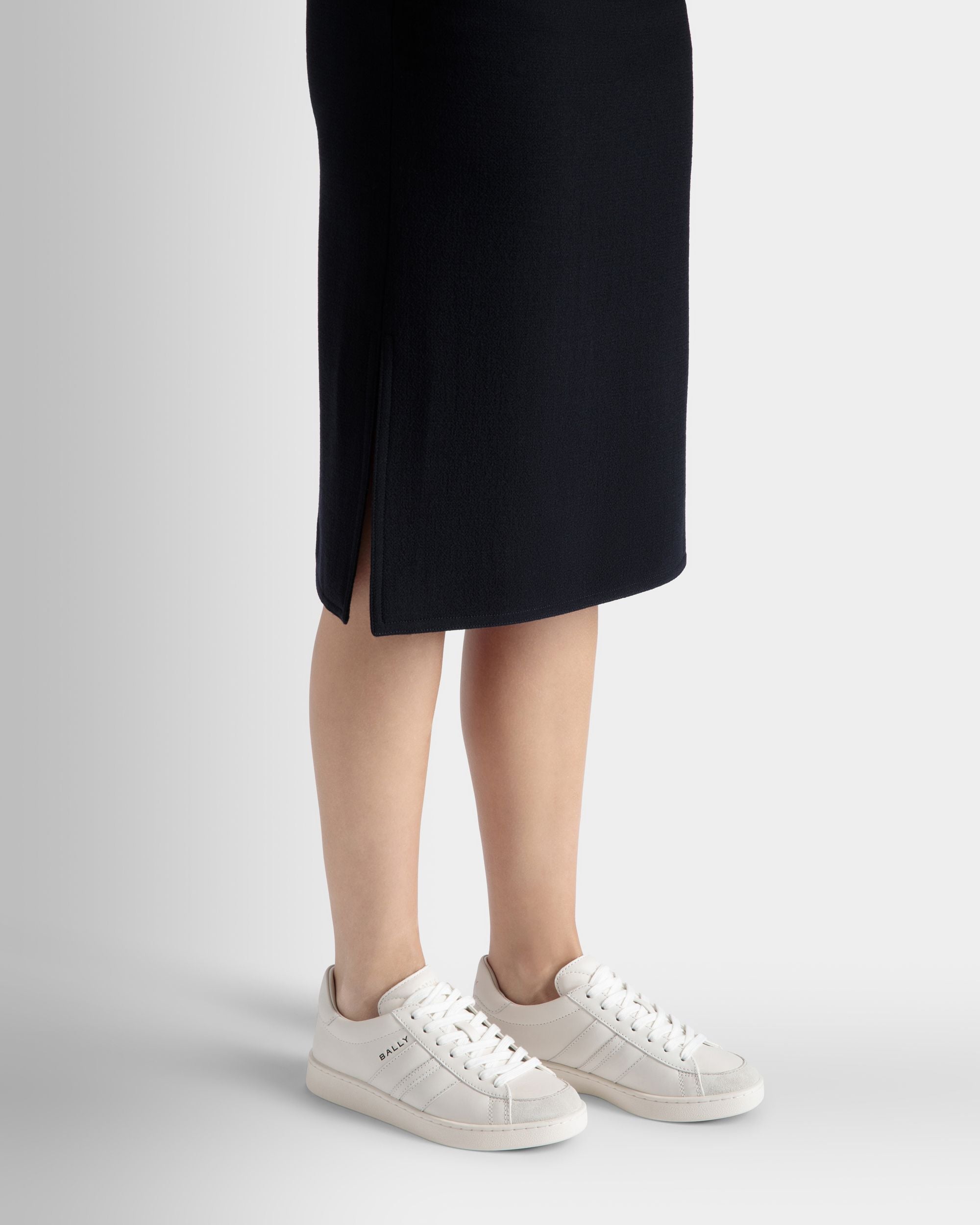 Bally Global - Tennis Sneaker In White Leather - White