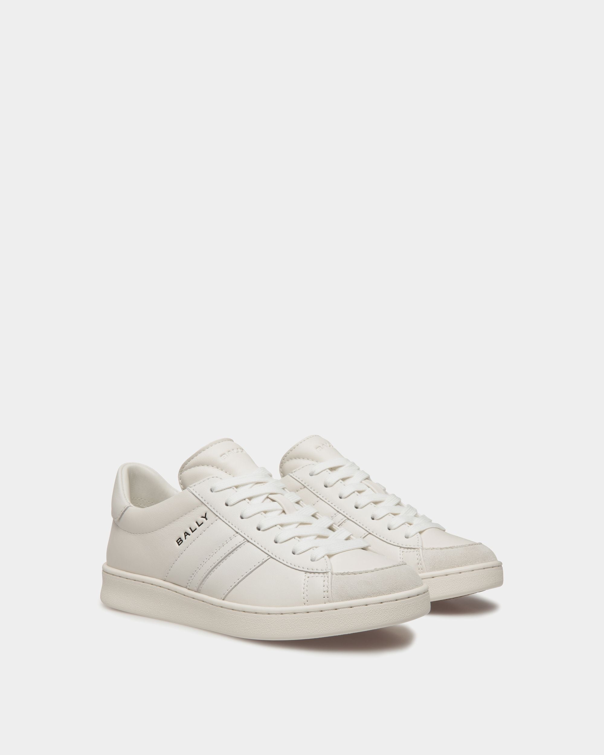 Bally Global - Tennis Sneaker In White Leather - White