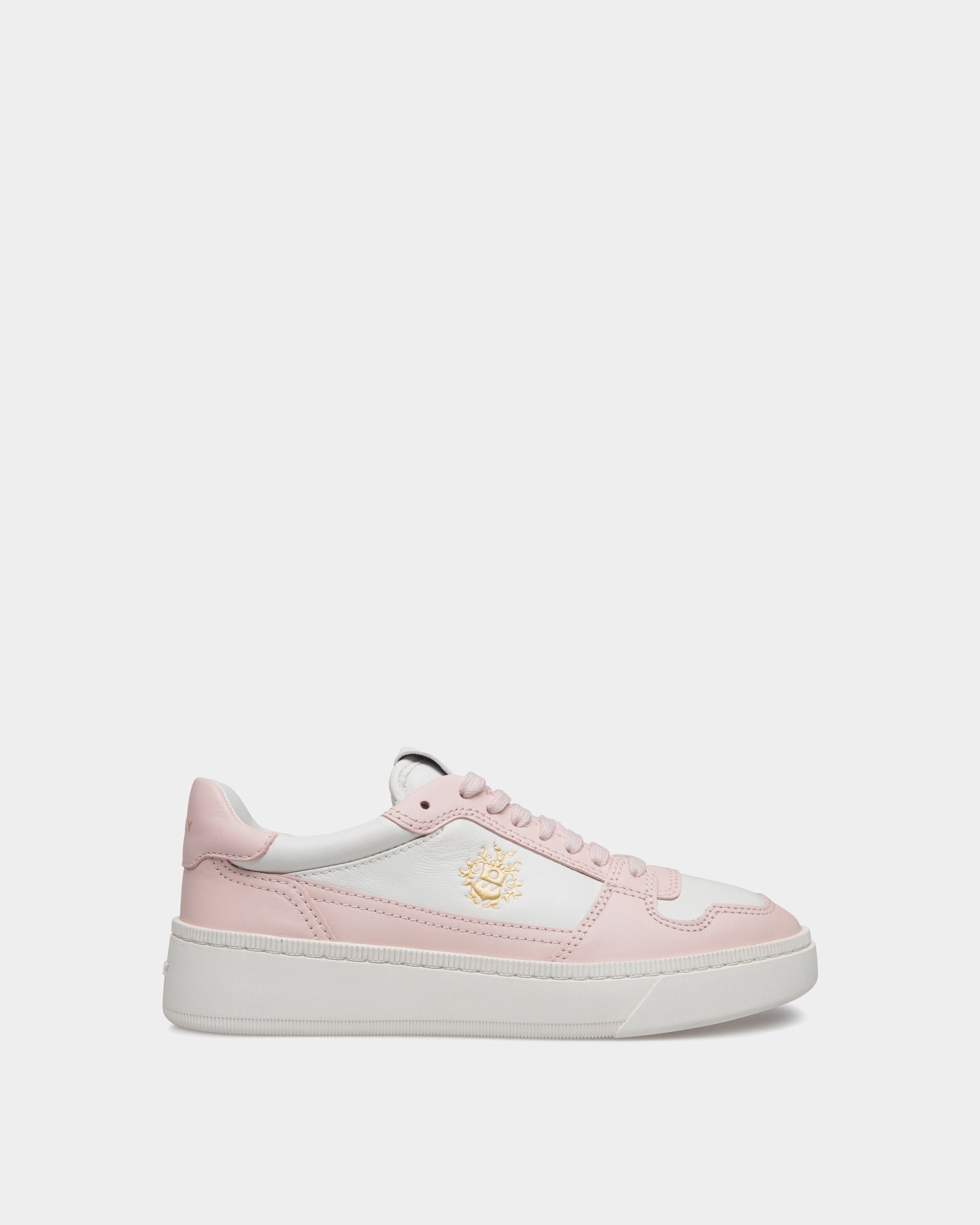 Bally Global - Raise Sneaker In Dusty Petal And White Leather - Pink