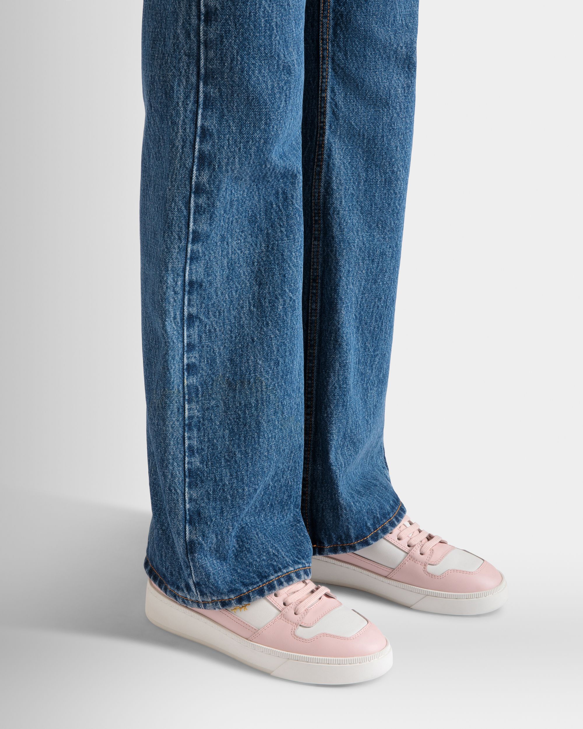 Bally Global - Raise Sneaker In Dusty Petal And White Leather - Pink