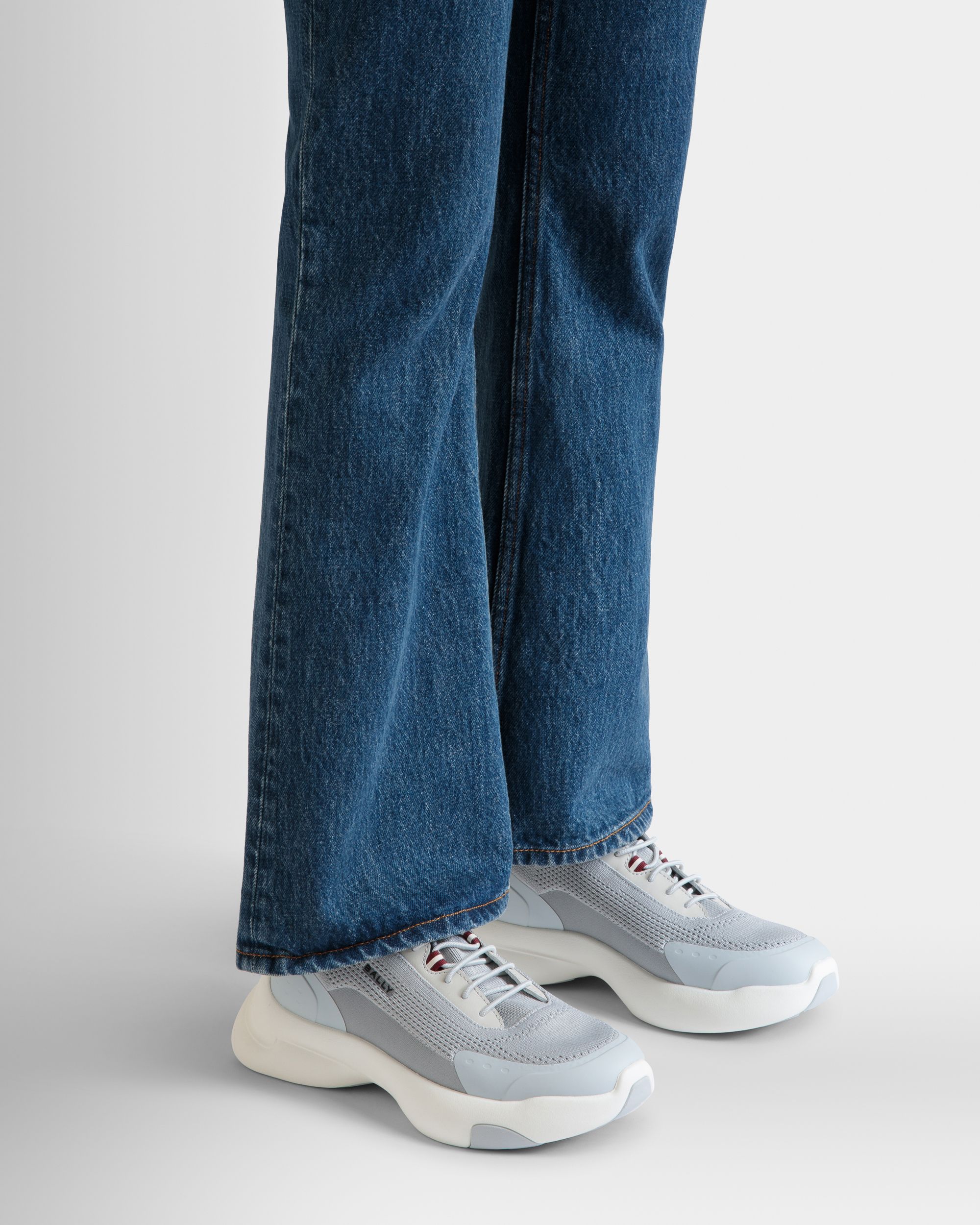 Bally Global - Sneaker Dune En Maille Light Grey - Gris