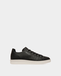 Tennis Sneaker in Black Leather