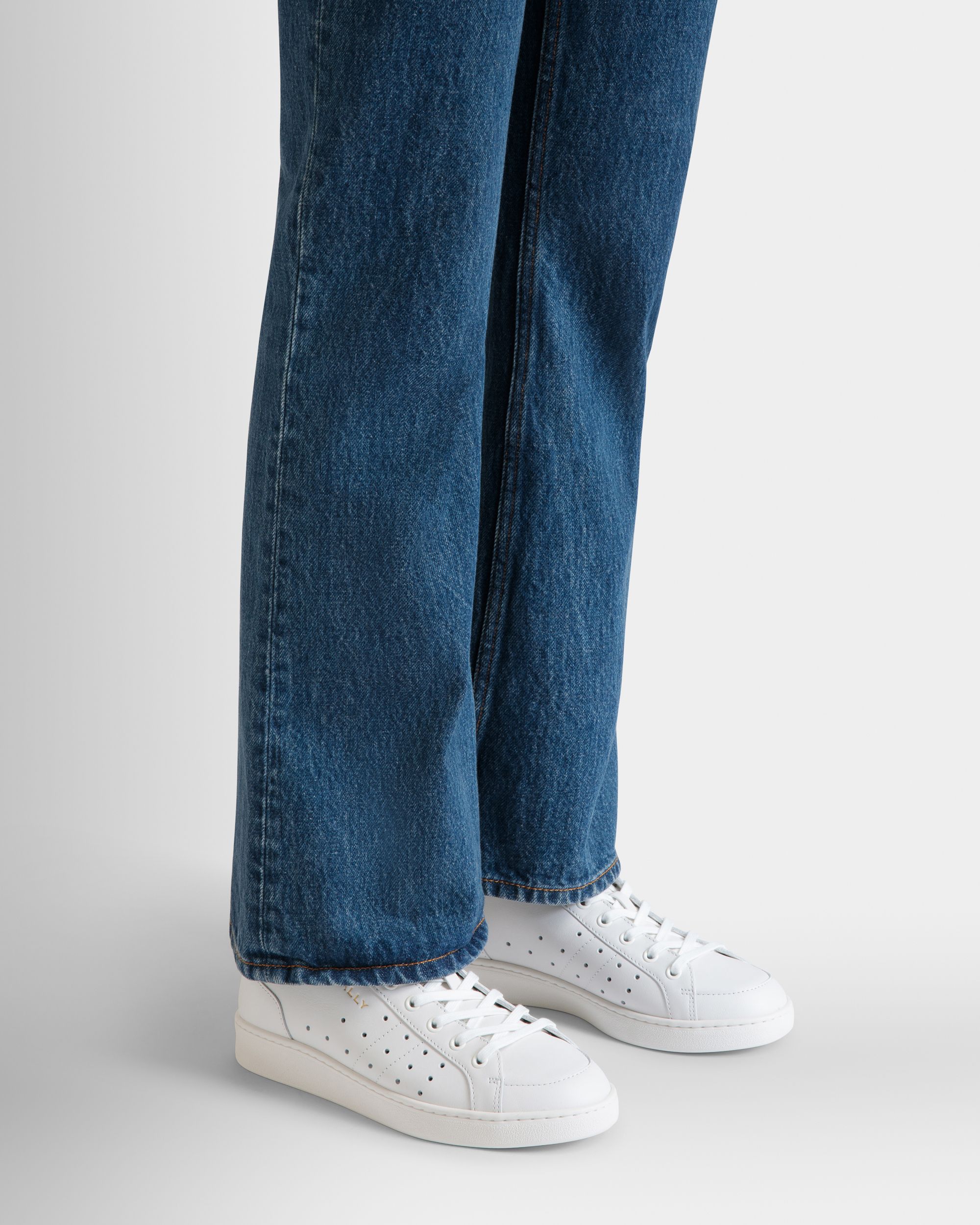 Bally Global - Tennis Sneaker in White Leather - White