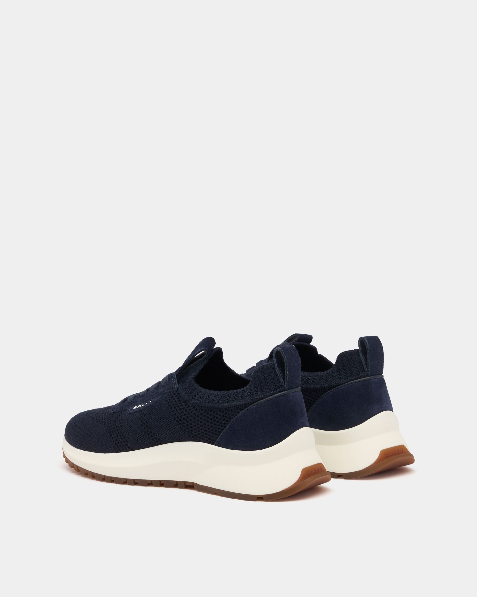 Bally Global - Outline Sneaker in Navy Blue Fabric - Blue