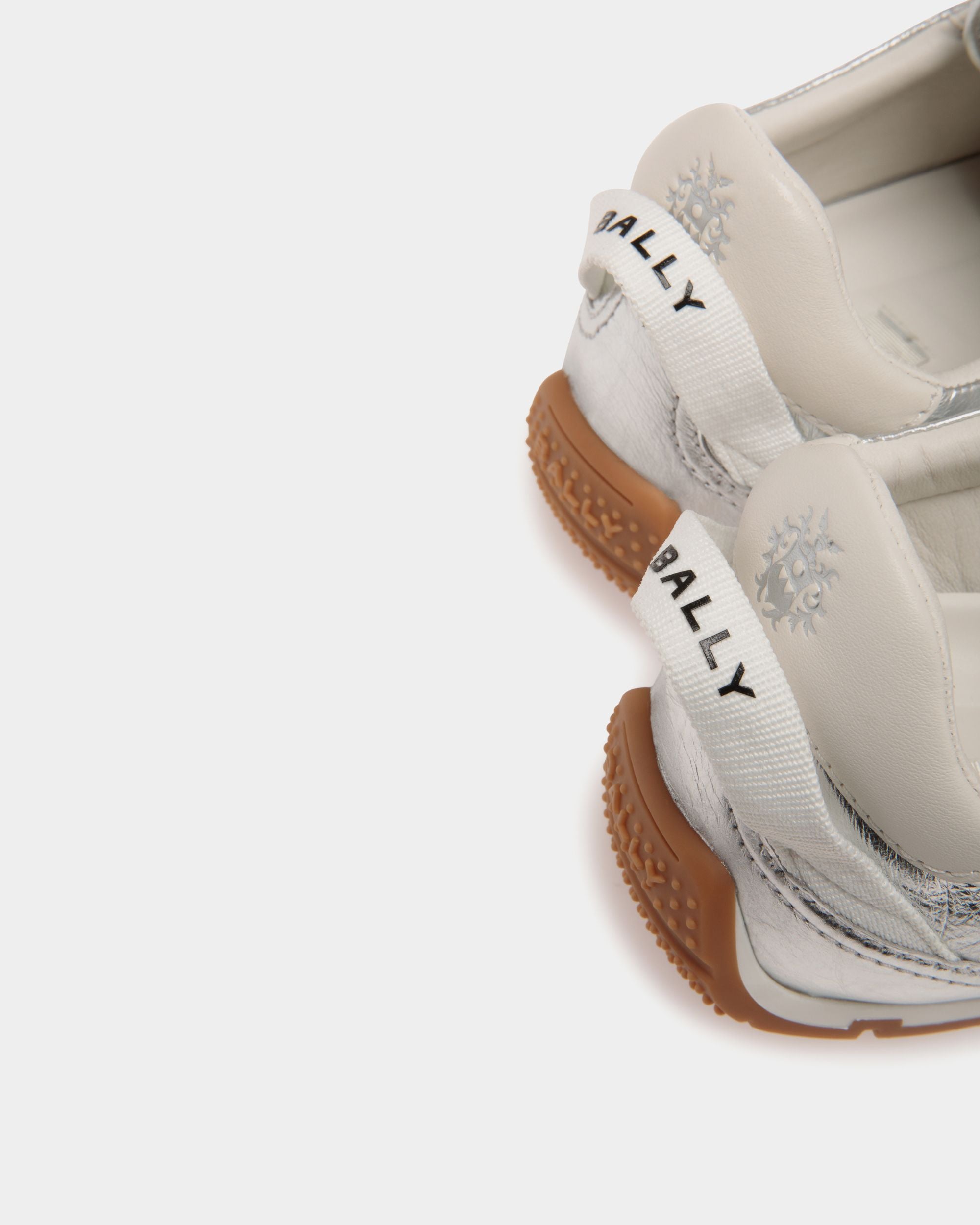 Bally Global - Zapatilla Quarry De Piel Laminada Plata - Plata