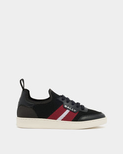 Sneaker Tennis En Tissu Noir