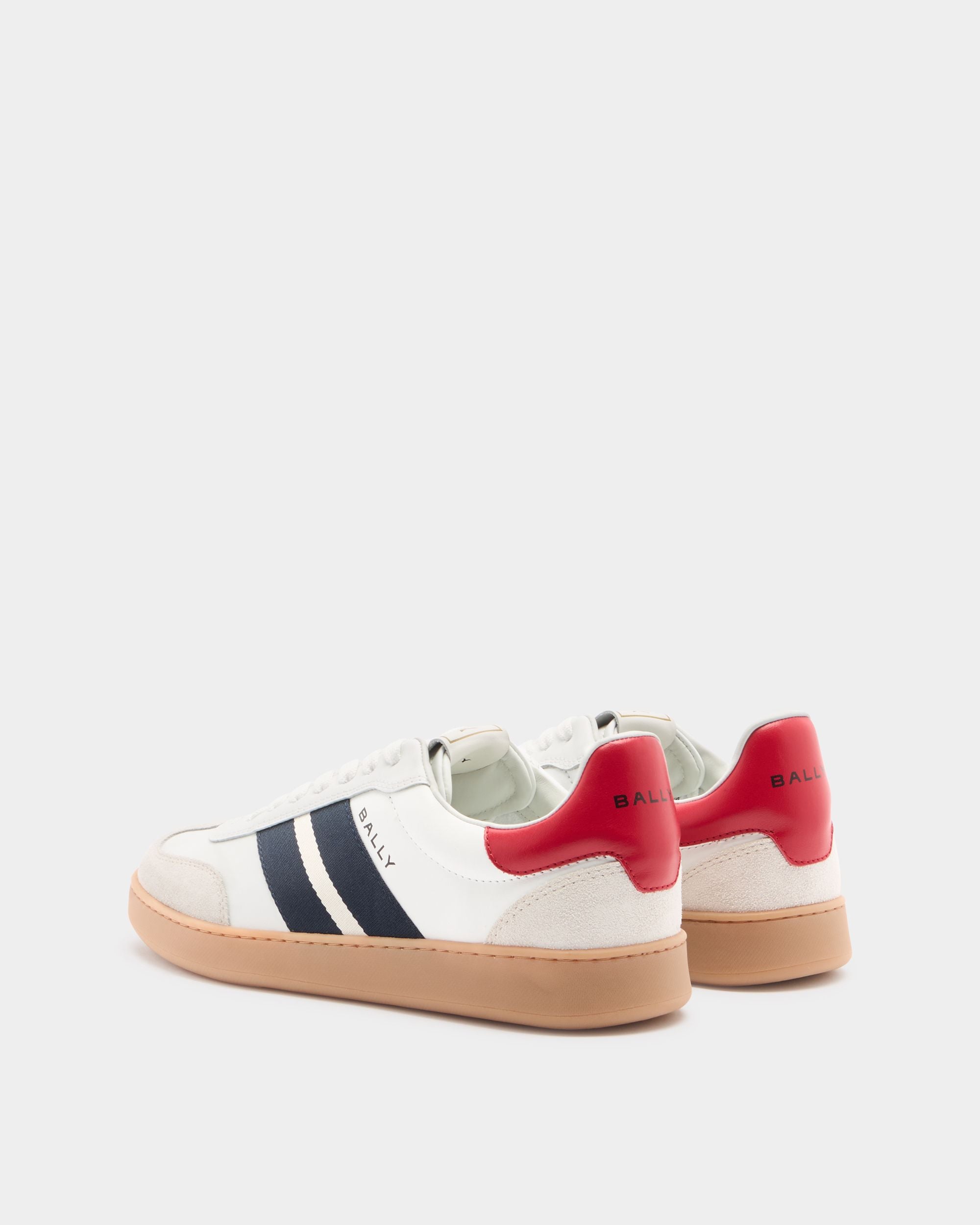 Bally Global - Retro Crest Sneaker in White Leather - White