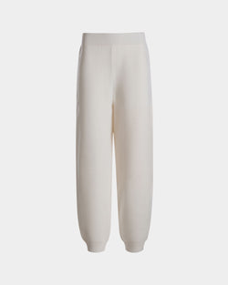 Pantalón De Chándal De Lana Beige