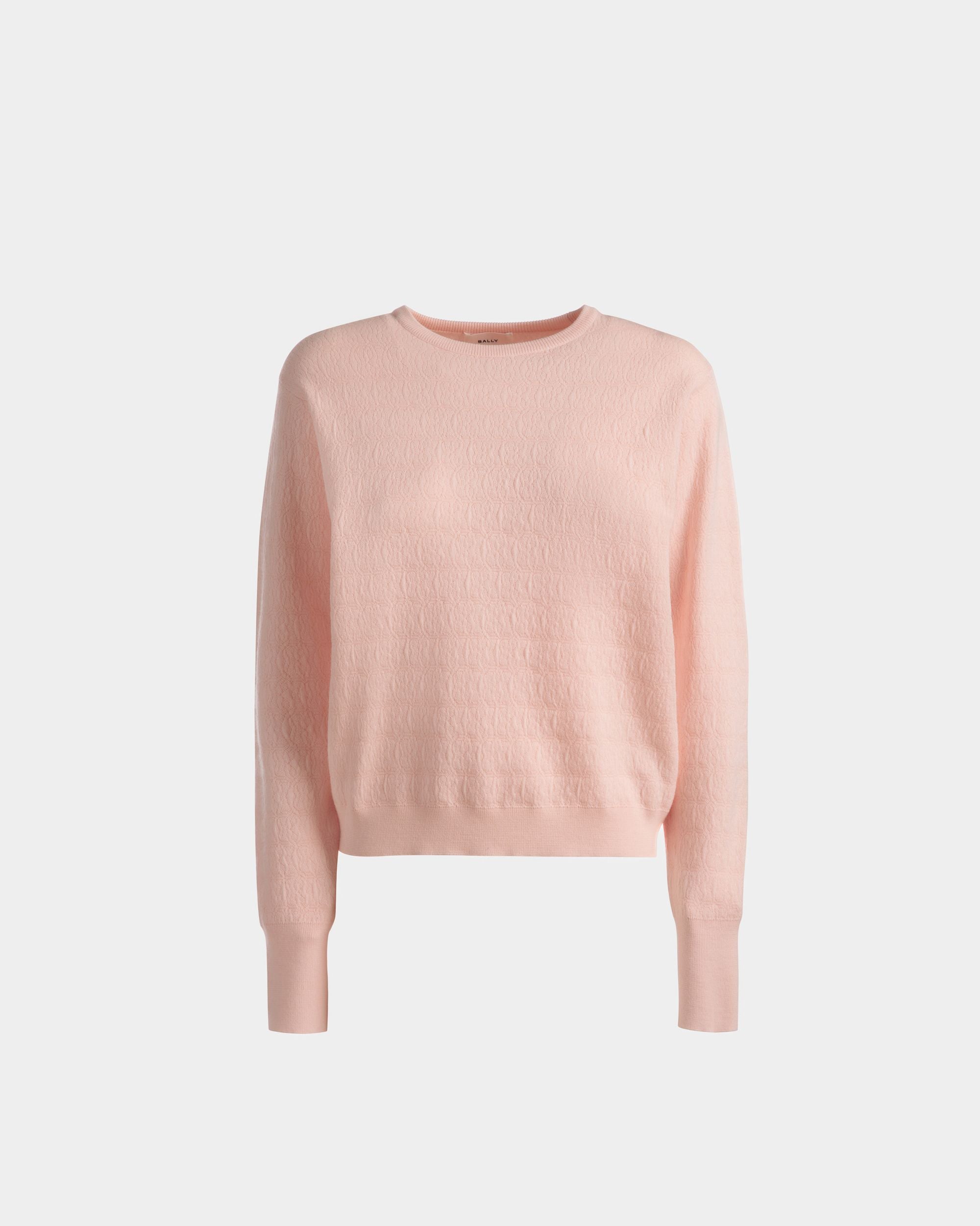 Bally Global - Pull Ras-Du-Cou En Laine Dusty Petal - Rose