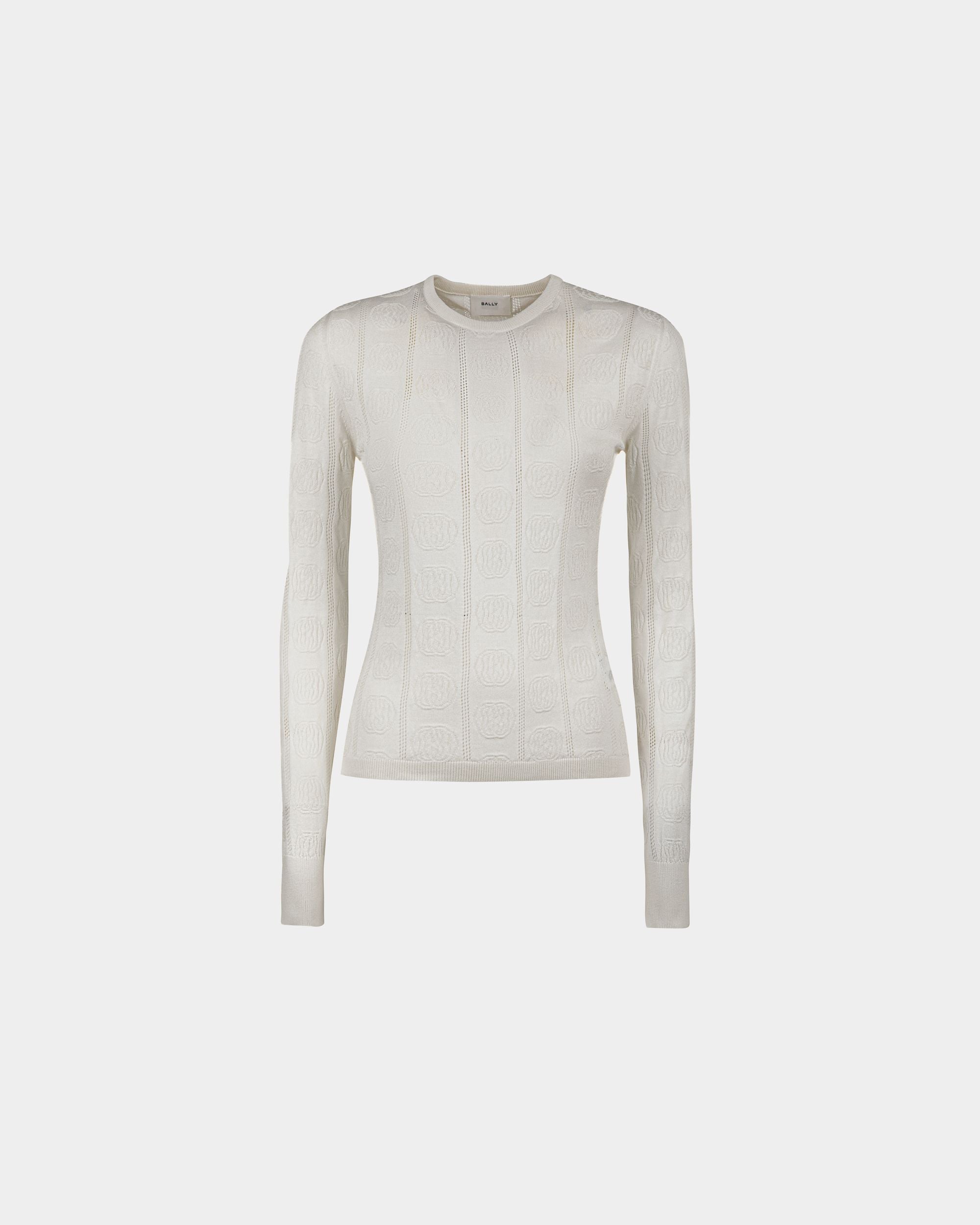 Bally Global - Top Ras-Du-Cou En Soie Mélangée Beige - Beige