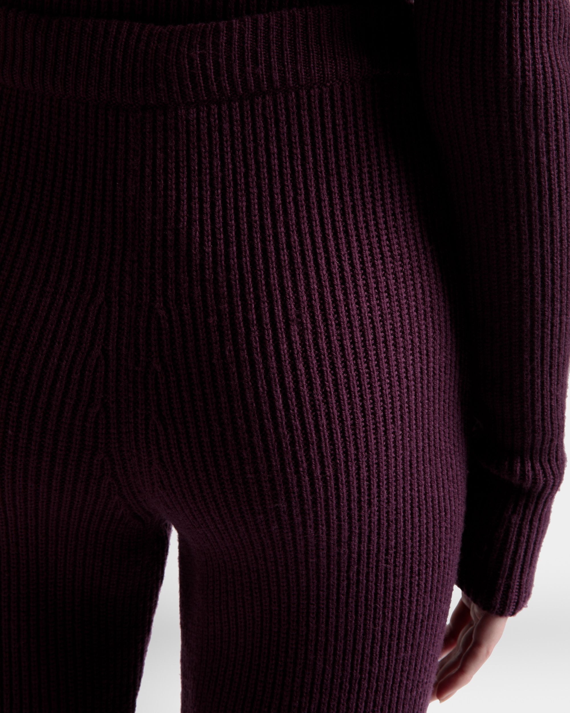 Bally Global - Pantalones Acampanados De Lana Color Orquídea - Púrpura
