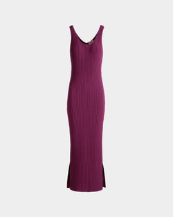 Robe Midi En Maille Rose
