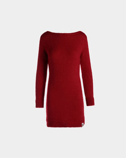 Minirobe En Mohair Et Soie Candy Red