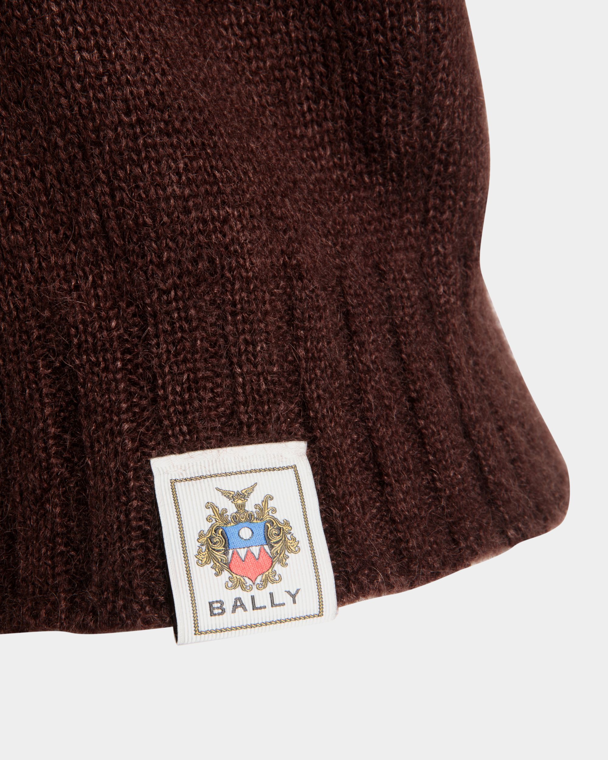Bally Global - Gilet En Mohair Et Soie Marrons - Marron