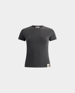 Knit Top in Dark Grey Cashmere