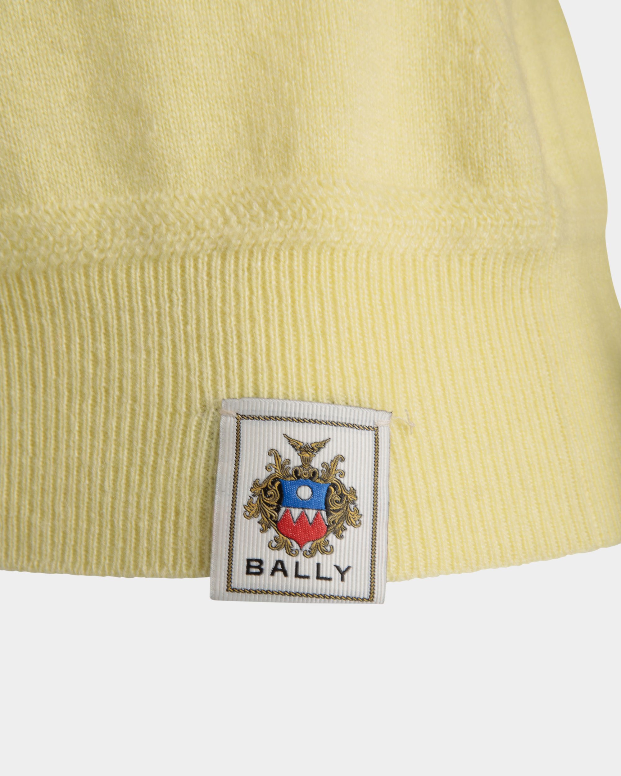 Bally Global - Knit Polo In Cream Cashmere - Yellow