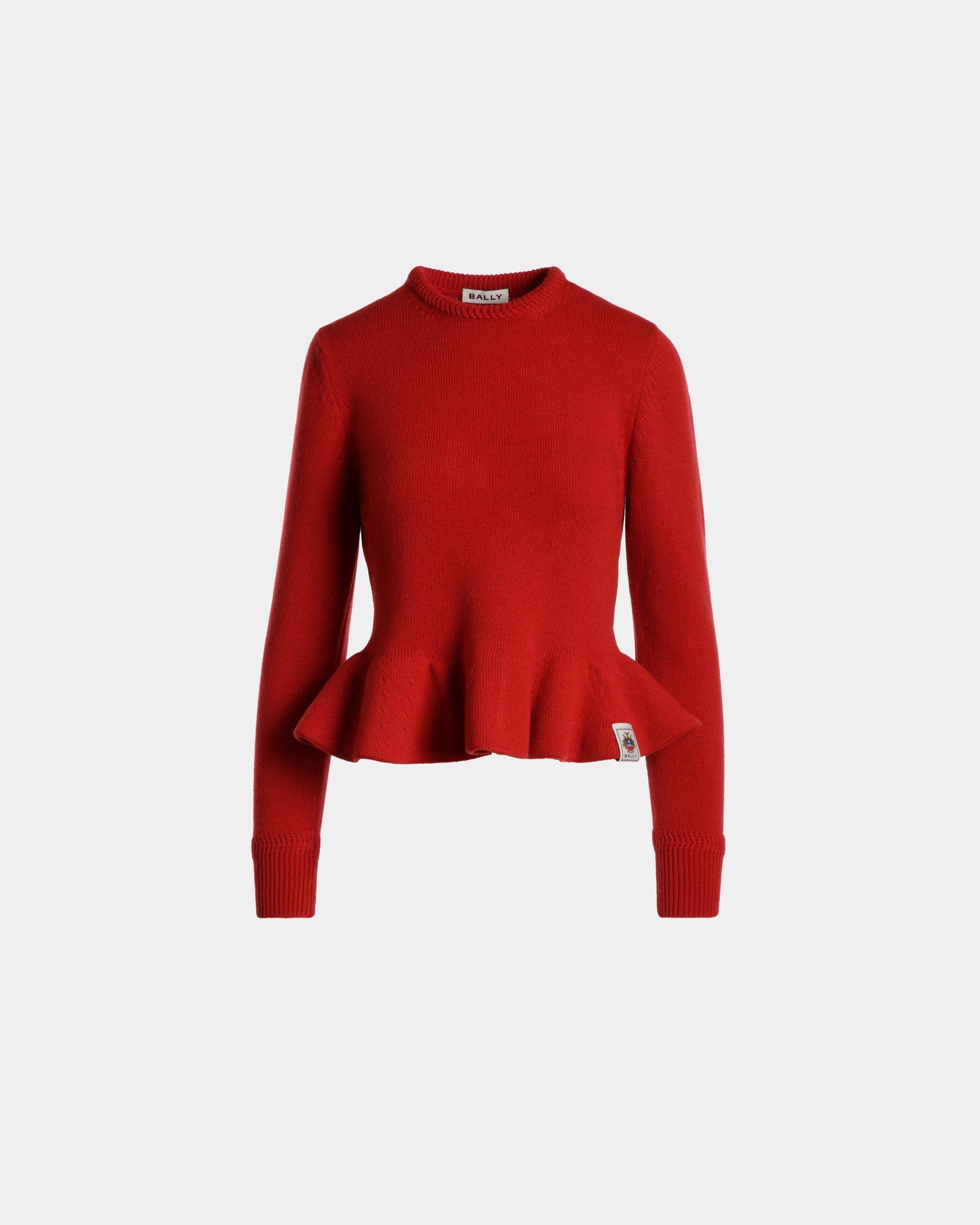Bally Global - Knit Top In Red Wool - Red