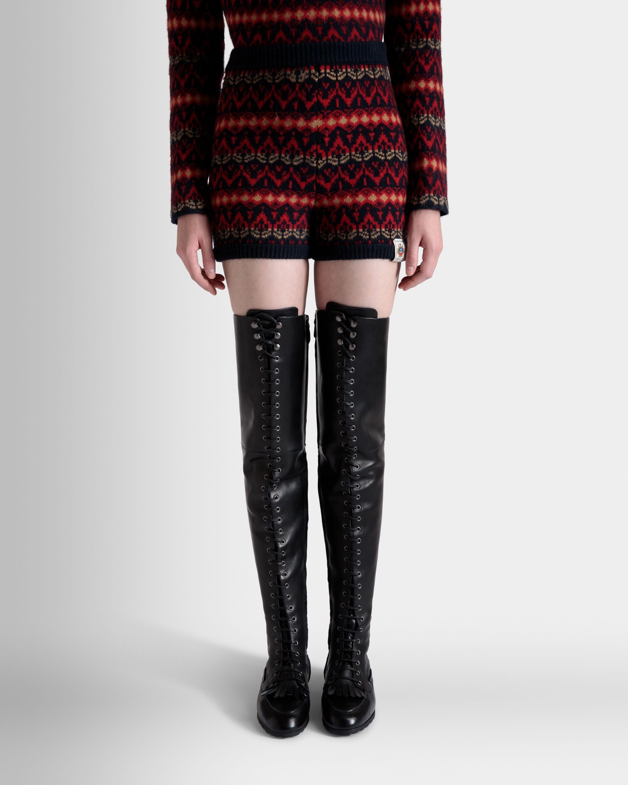 Bally Global - Shorts De Punto De Lana Multicolor - Multicolor