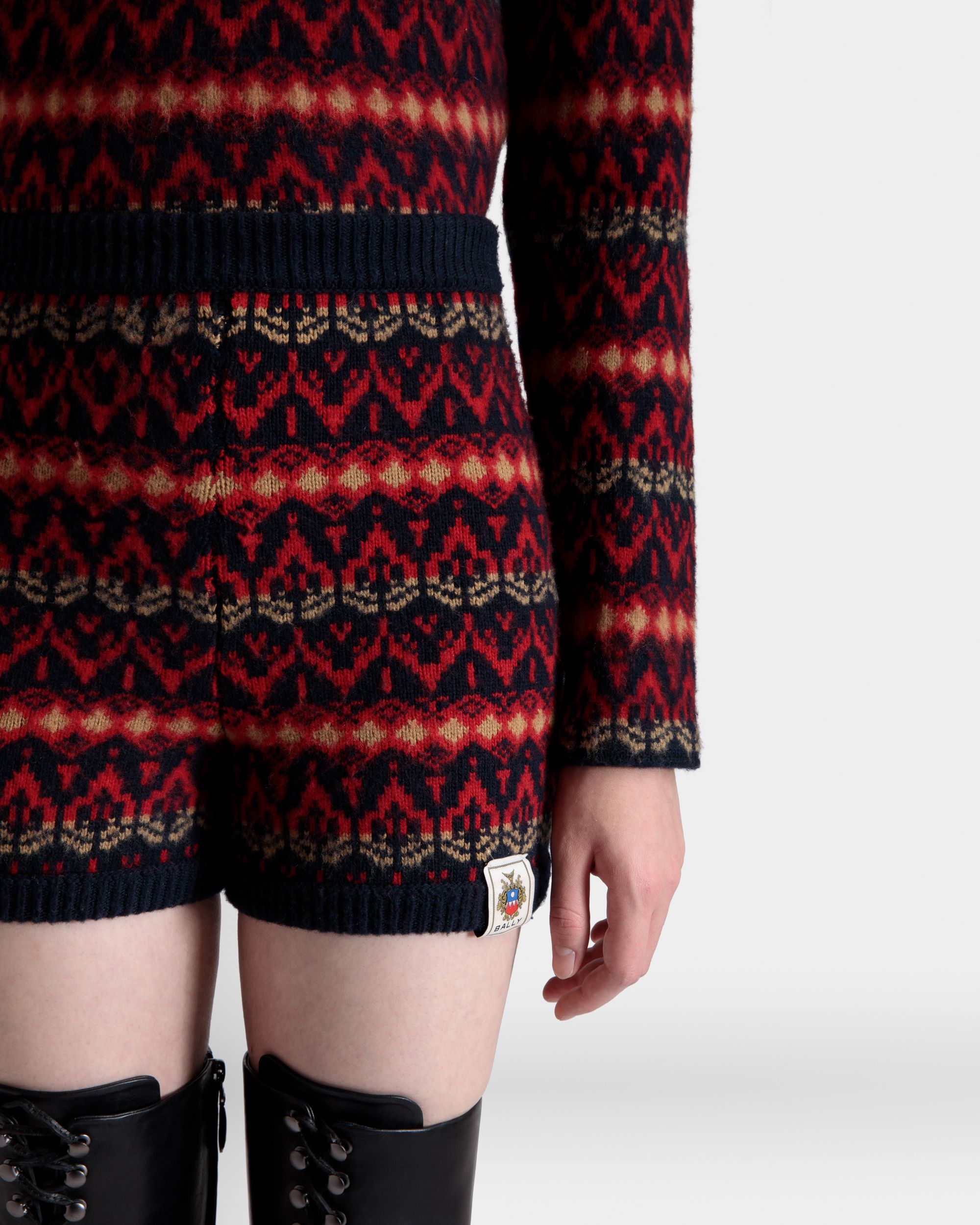 Bally Global - Shorts De Punto De Lana Multicolor - Multicolor