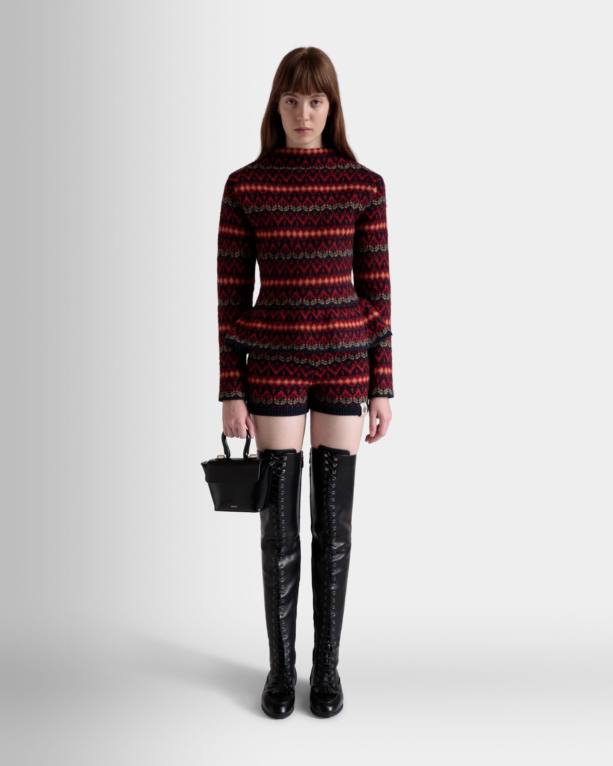 Bally Global - Knit Top In Multicolor Wool - Multicolore