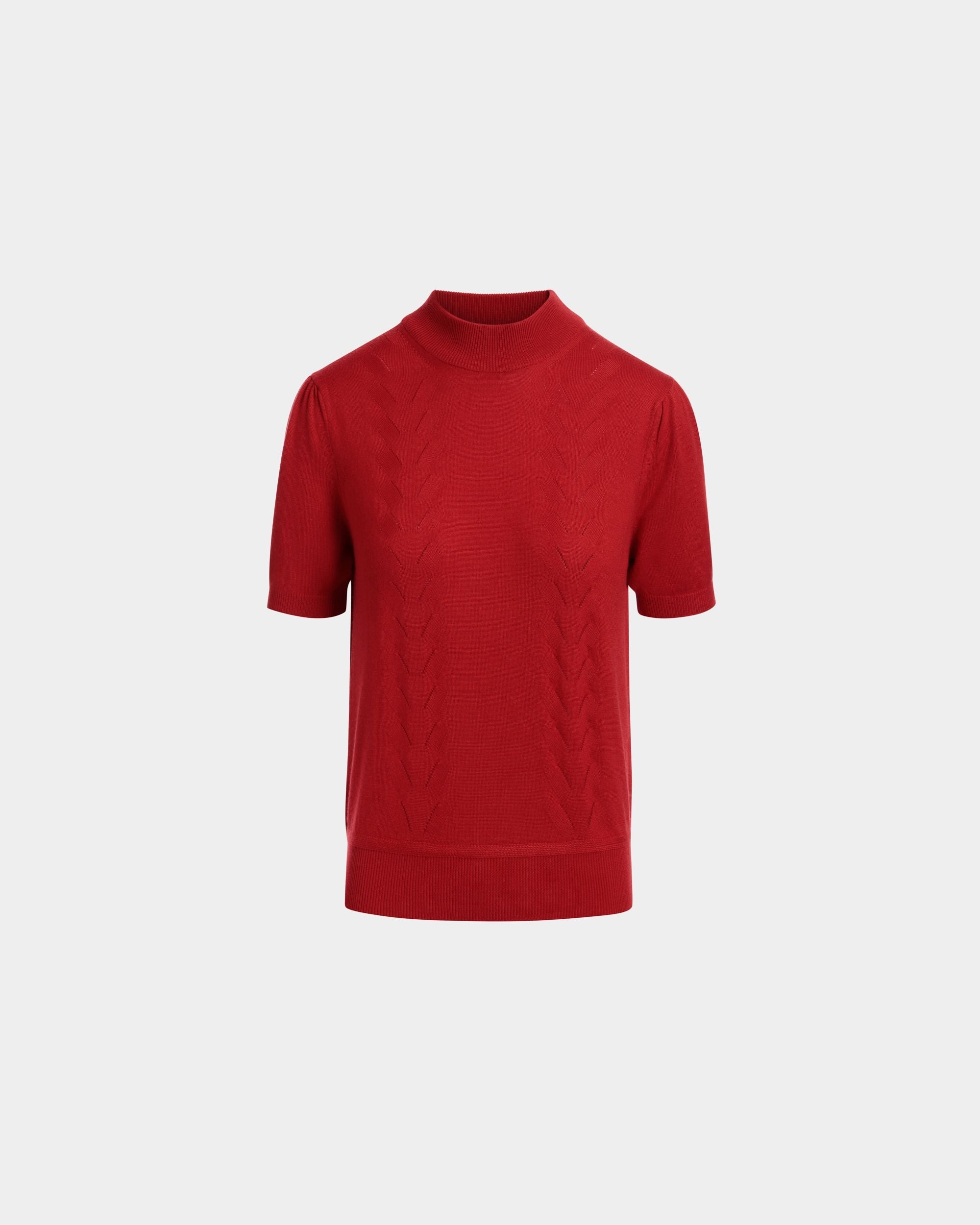 Bally Global - Knit Top in Red Cashmere And Silk - Red