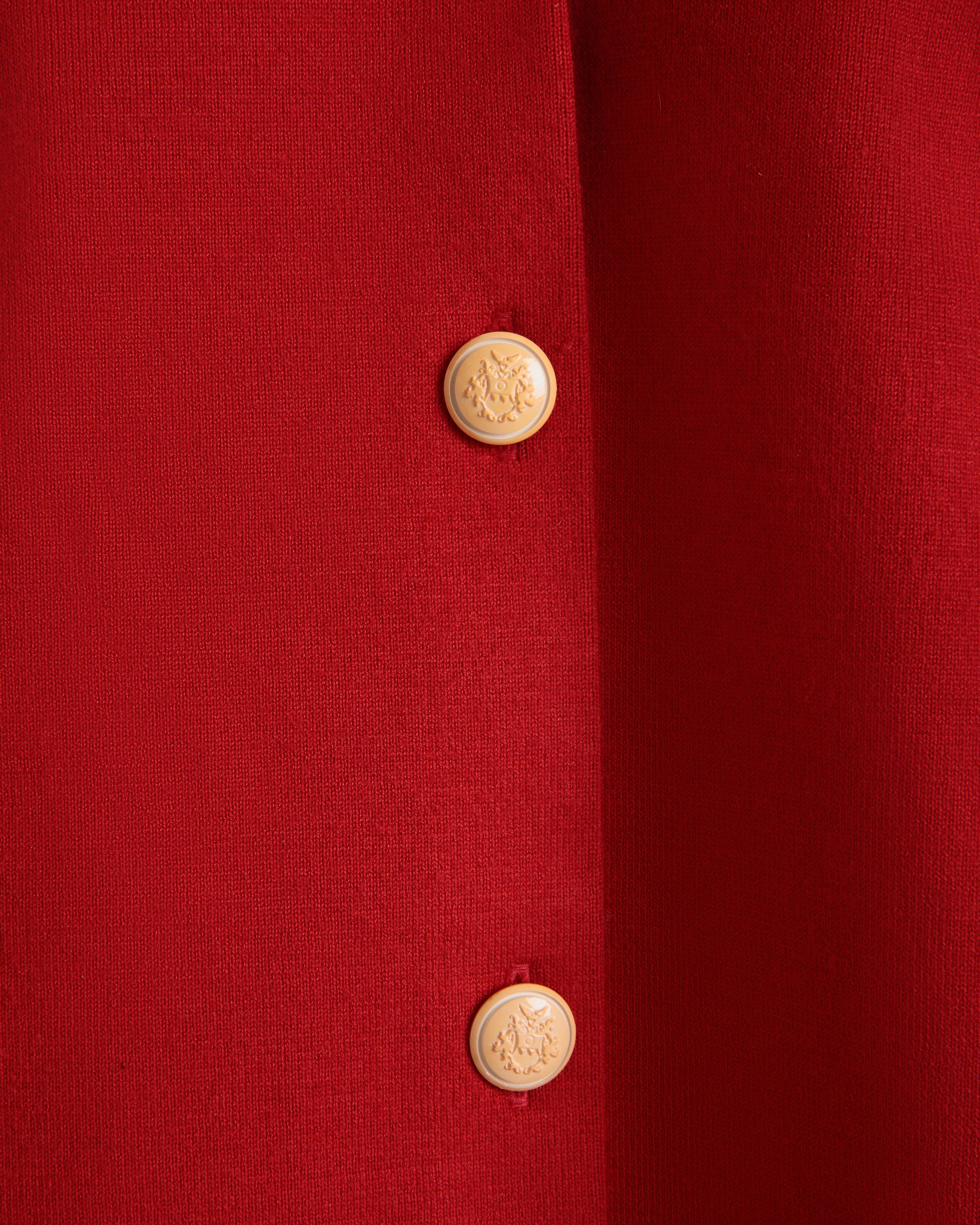 Bally Global - Cárdigan De Mezcla De Seda Y Lana Roja - Rojo