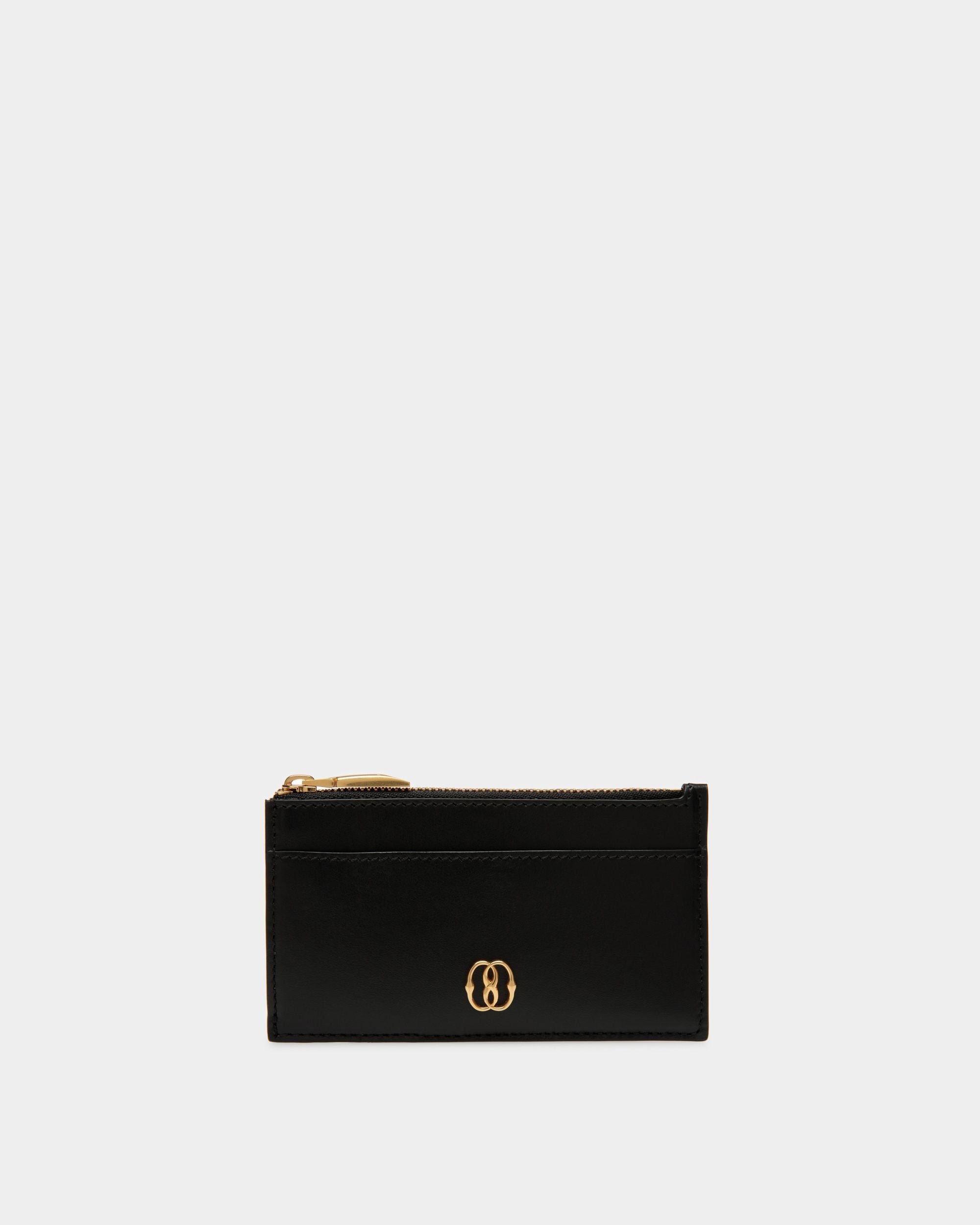 Bally Global - Tarjetero Emblem De Piel En Negro - Negro