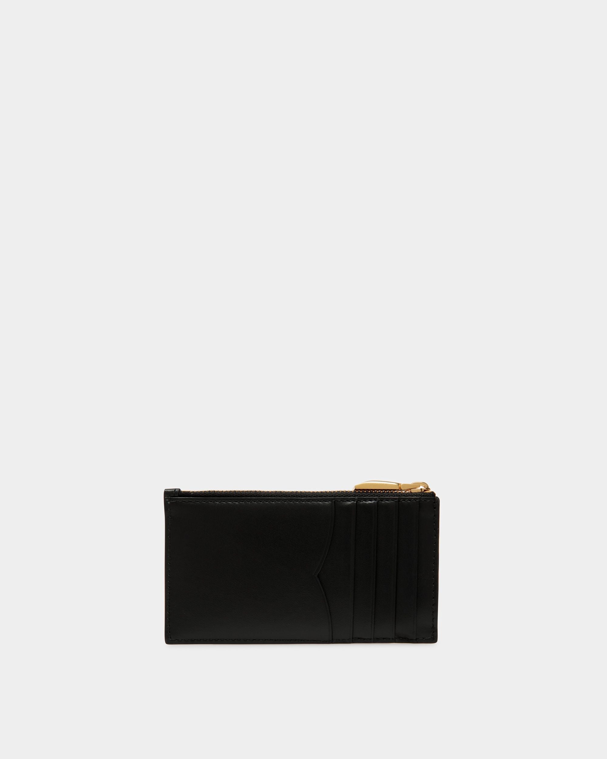 Bally Global - Tarjetero Emblem De Piel En Negro - Negro