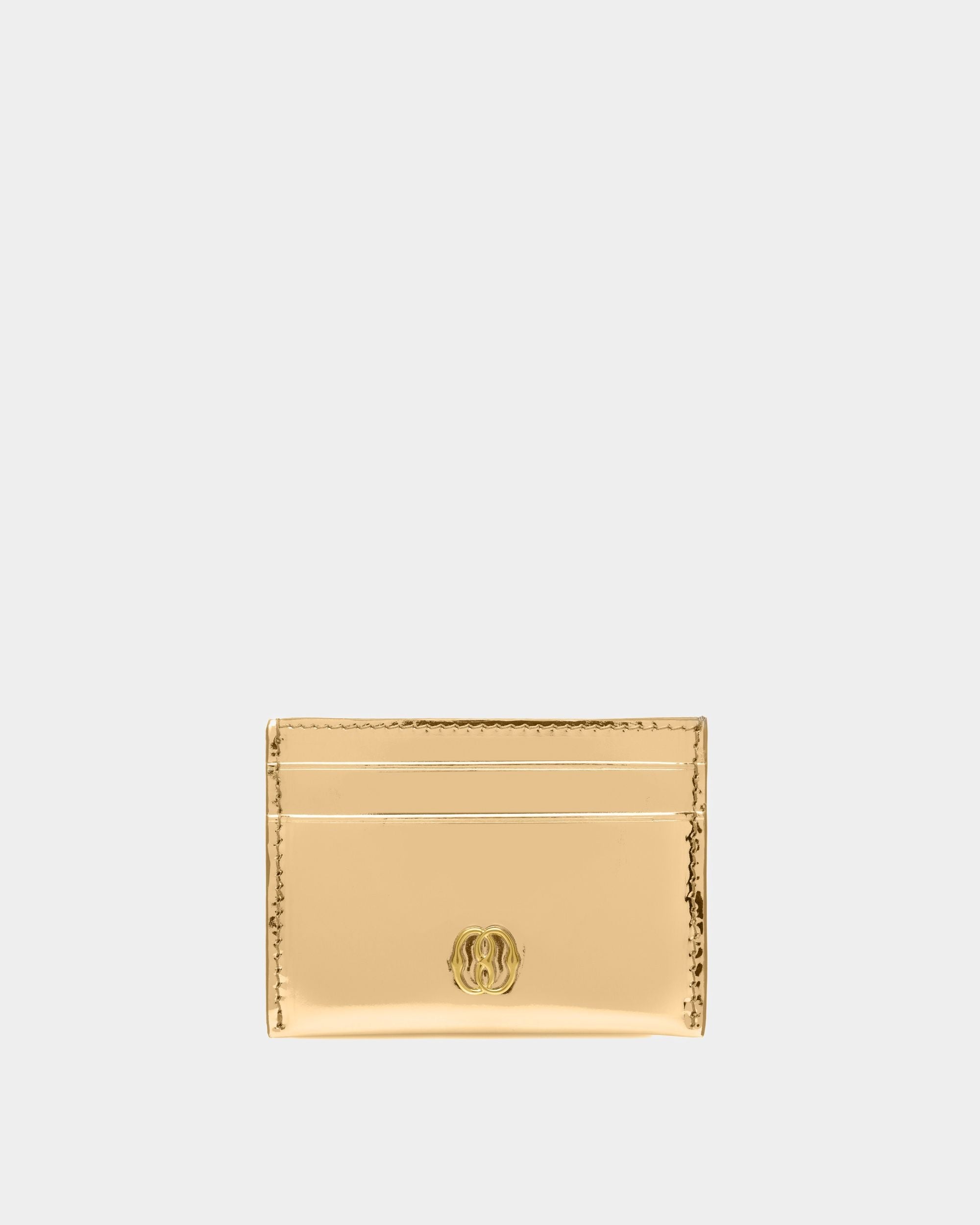 Bally Global - Tarjetero Ejecutivo Emblem De Piel Dorada - Dorado