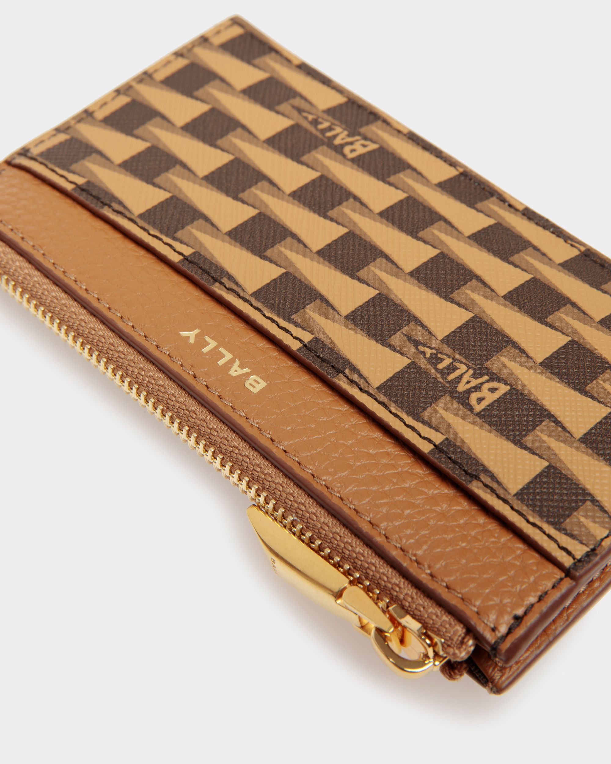 Bally Global - Tarjetero Pennant De Tpu Color Desierto - Marrón