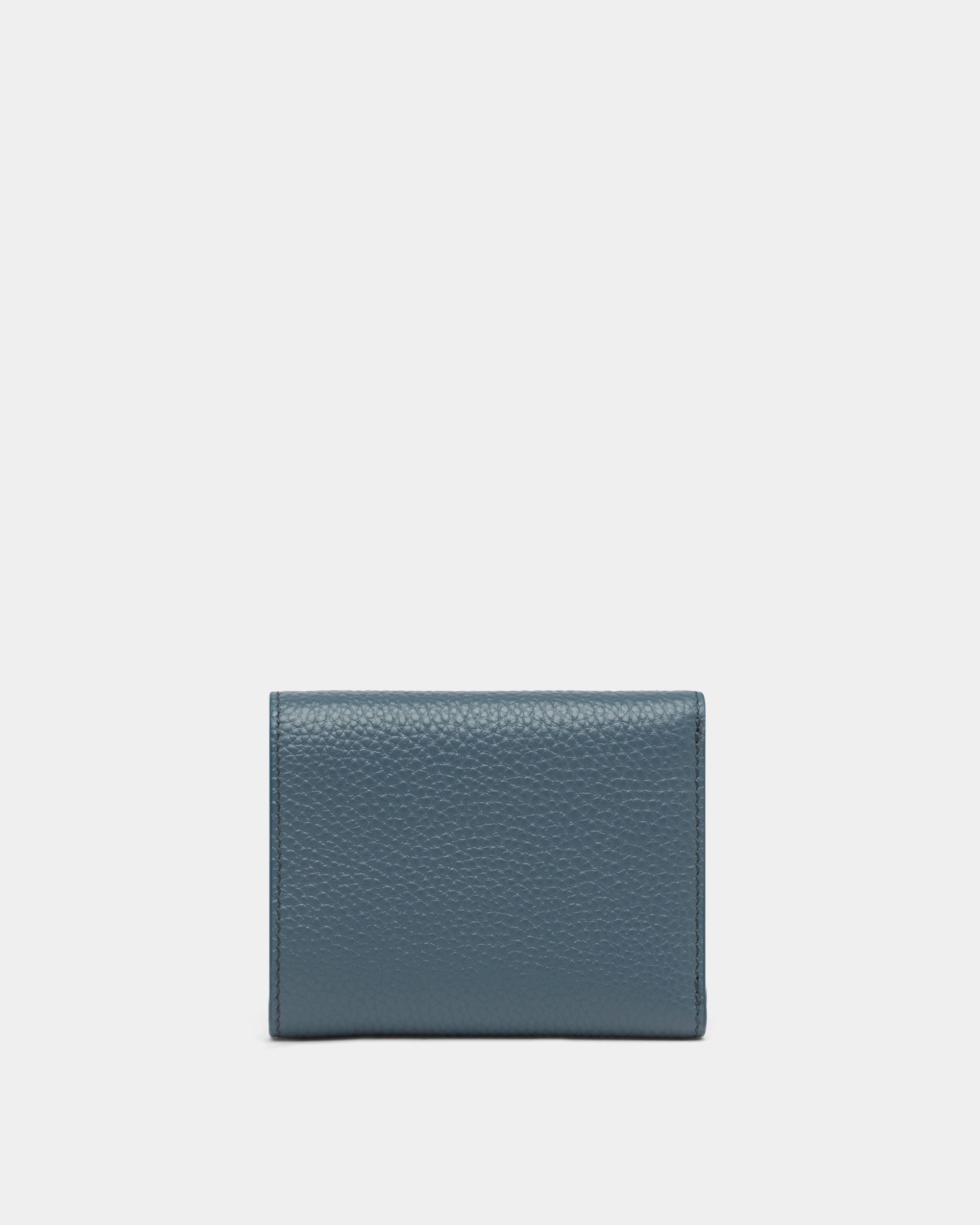 Bally Global - Wallet in Blue Grained Leather - Blue