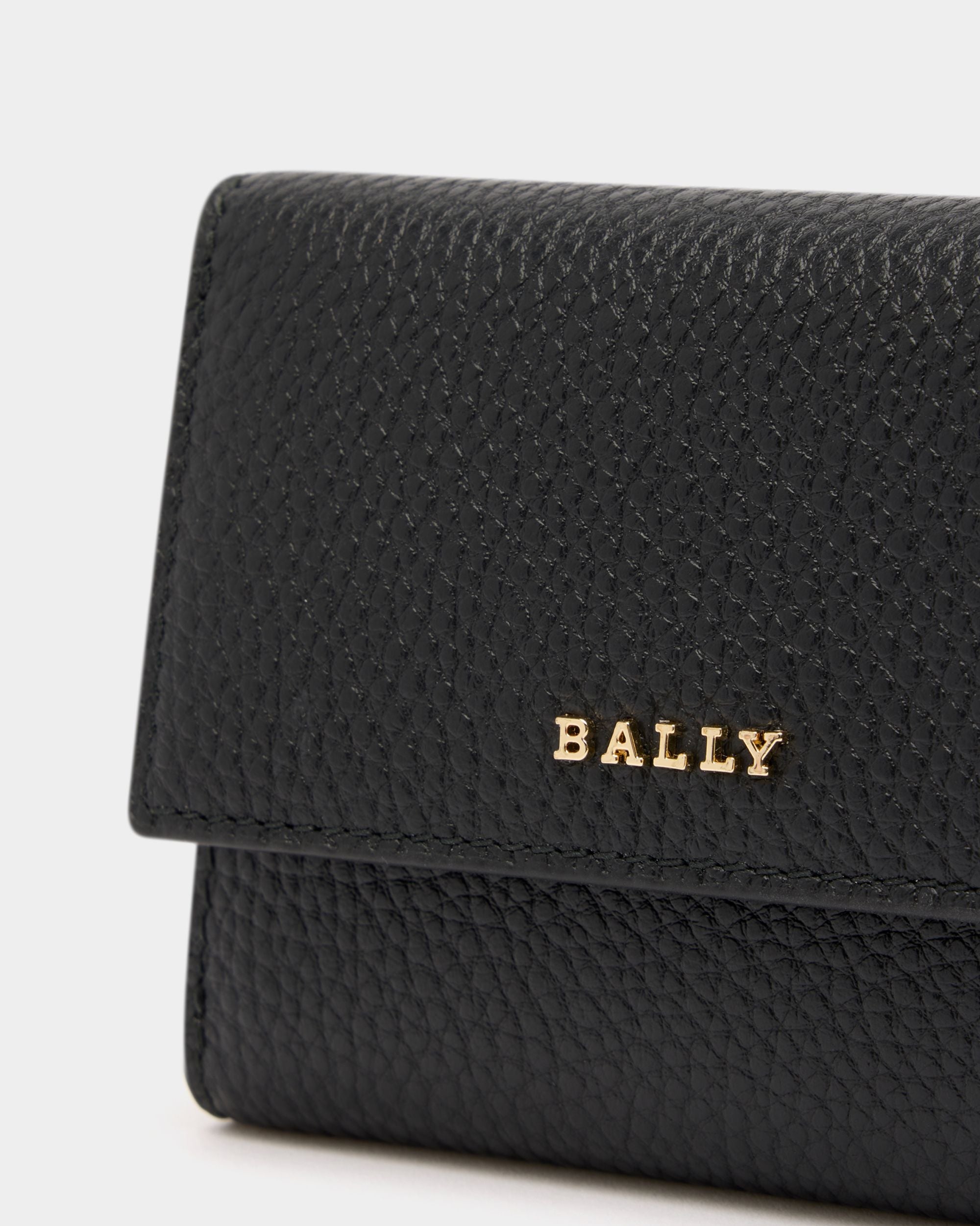 Bally Global - Wallet in Black Grained Leather - Black