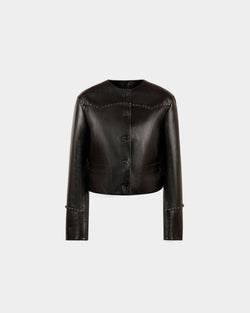 Chaqueta de Piel Negro