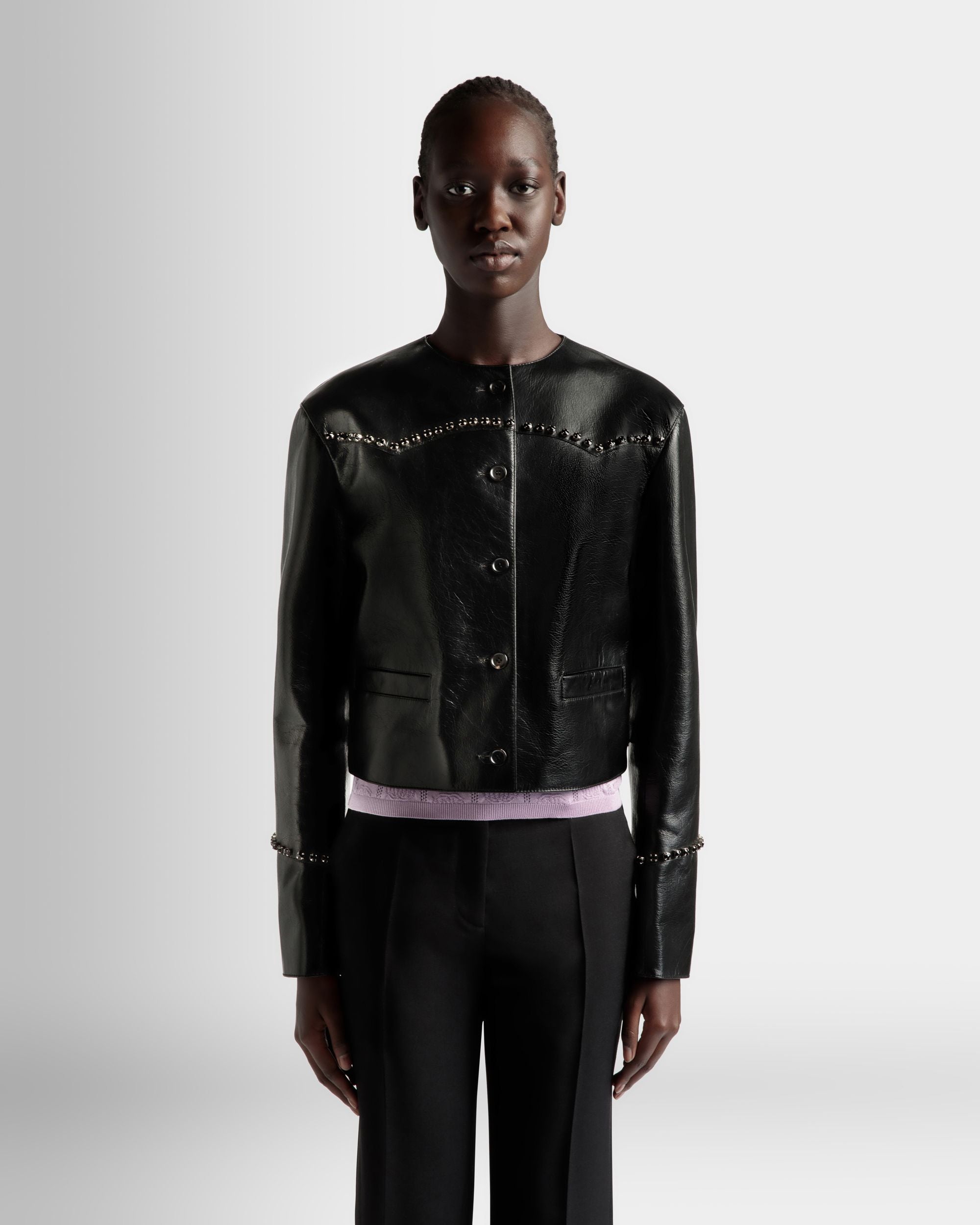 Bally Global - Chaqueta de Piel Negro - Negro