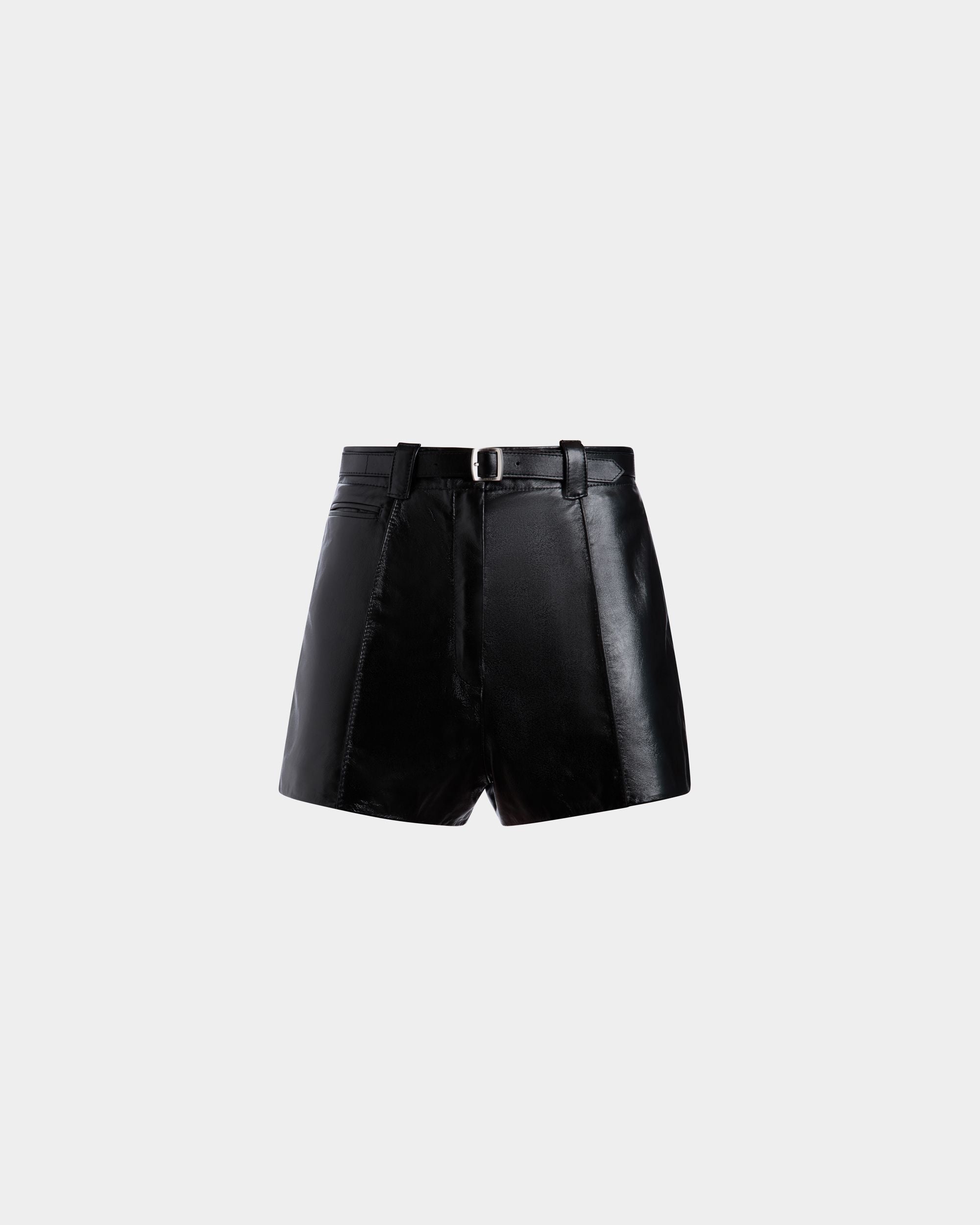 Bally Global - Leather Trousers In Black Lamb - Black
