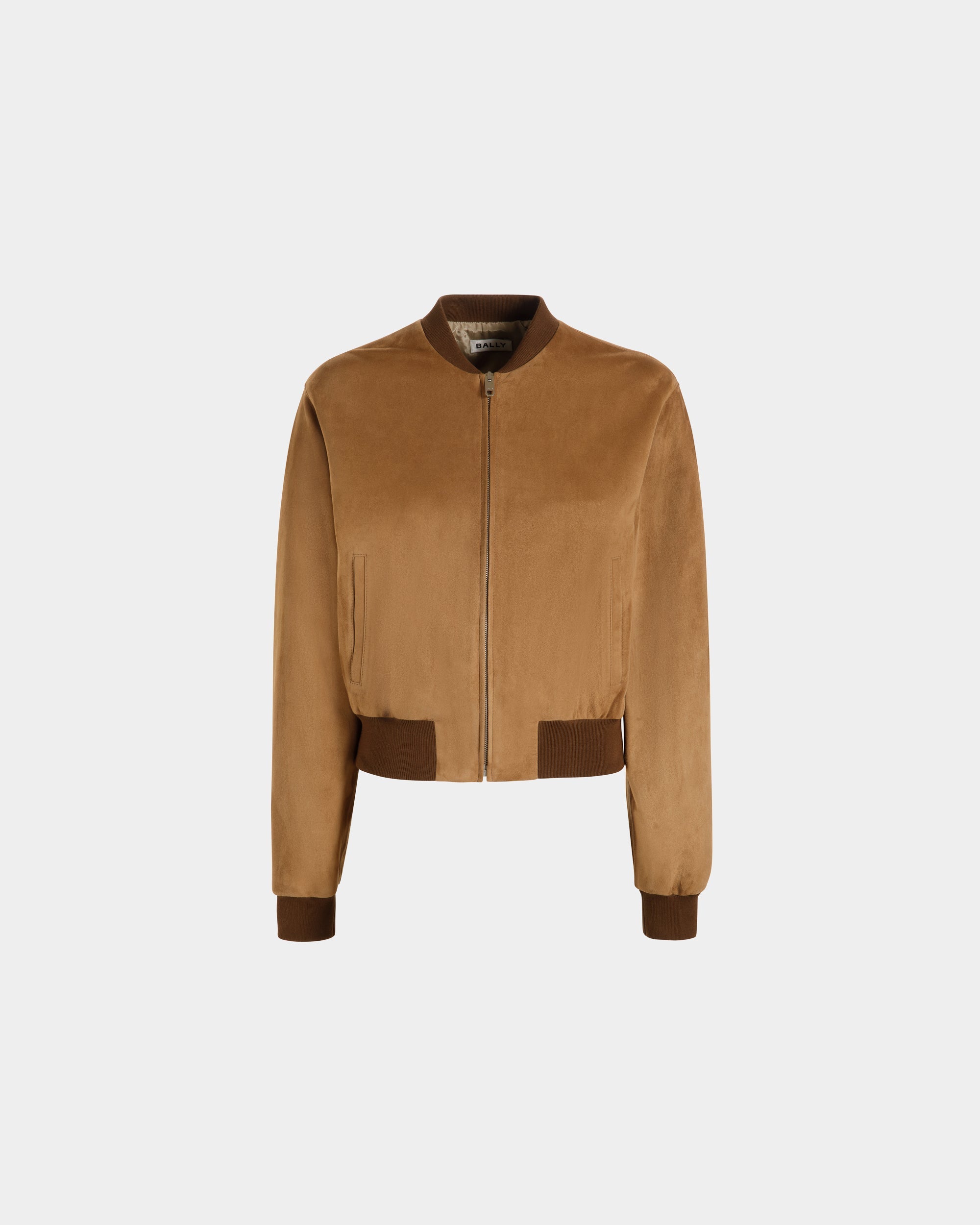 Bally Global - Bomber in Brown Suede - Brown