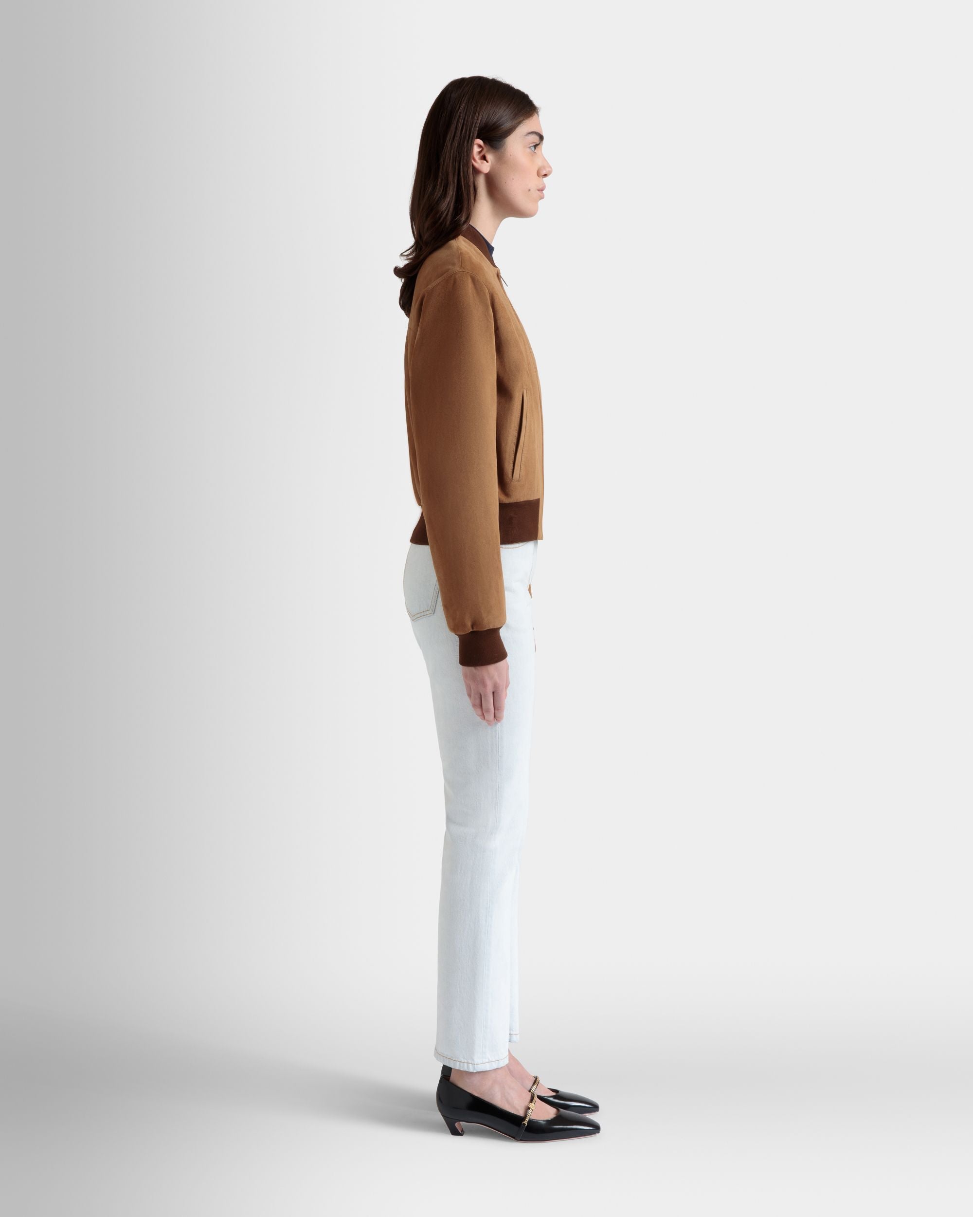 Bally Global - Bómber De Ante Marrón - Marrón