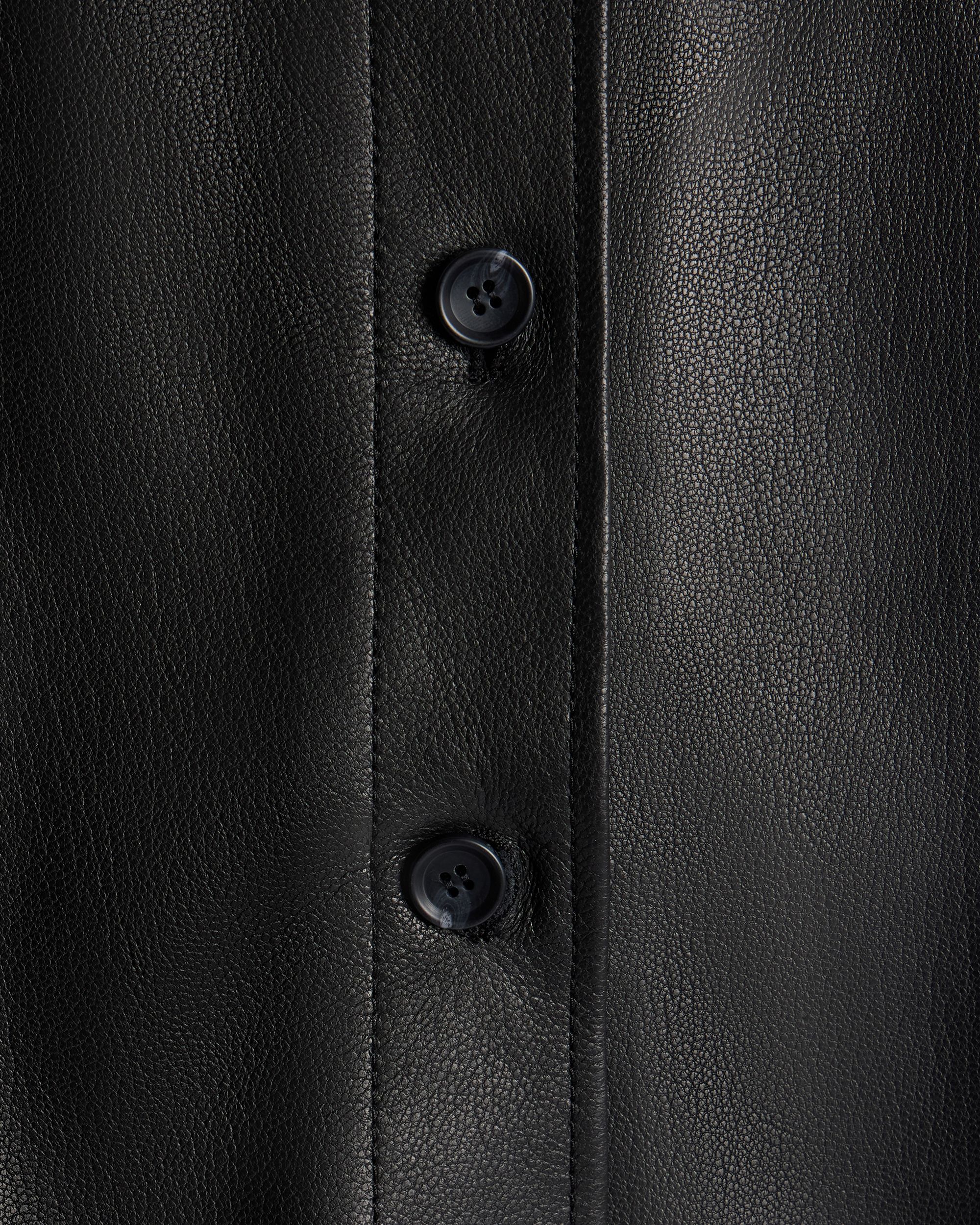 Bally Global - Mini Skirt in Black Leather - Black